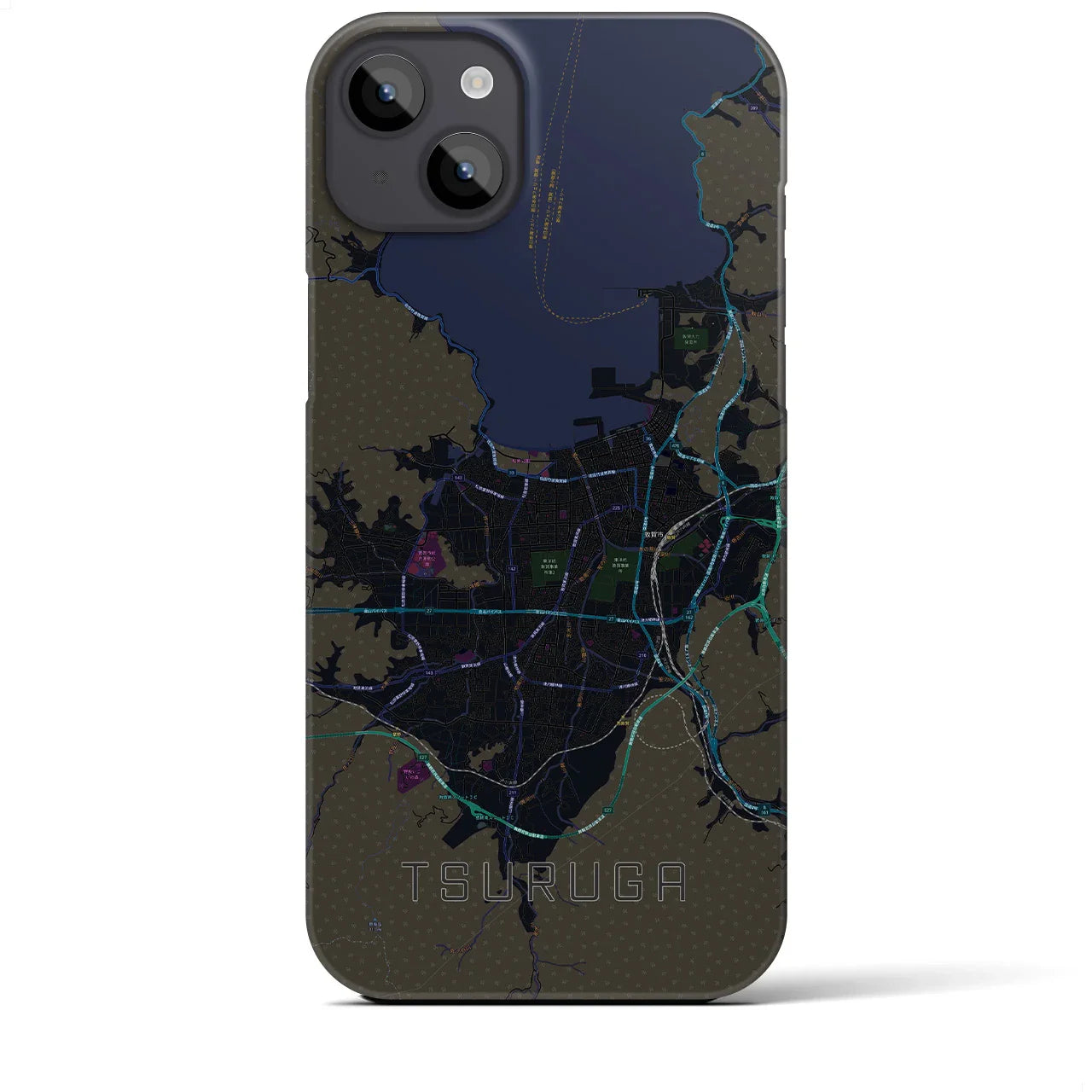 【敦賀(福井県)】地図柄iPhoneケース(バックカバータイプ)