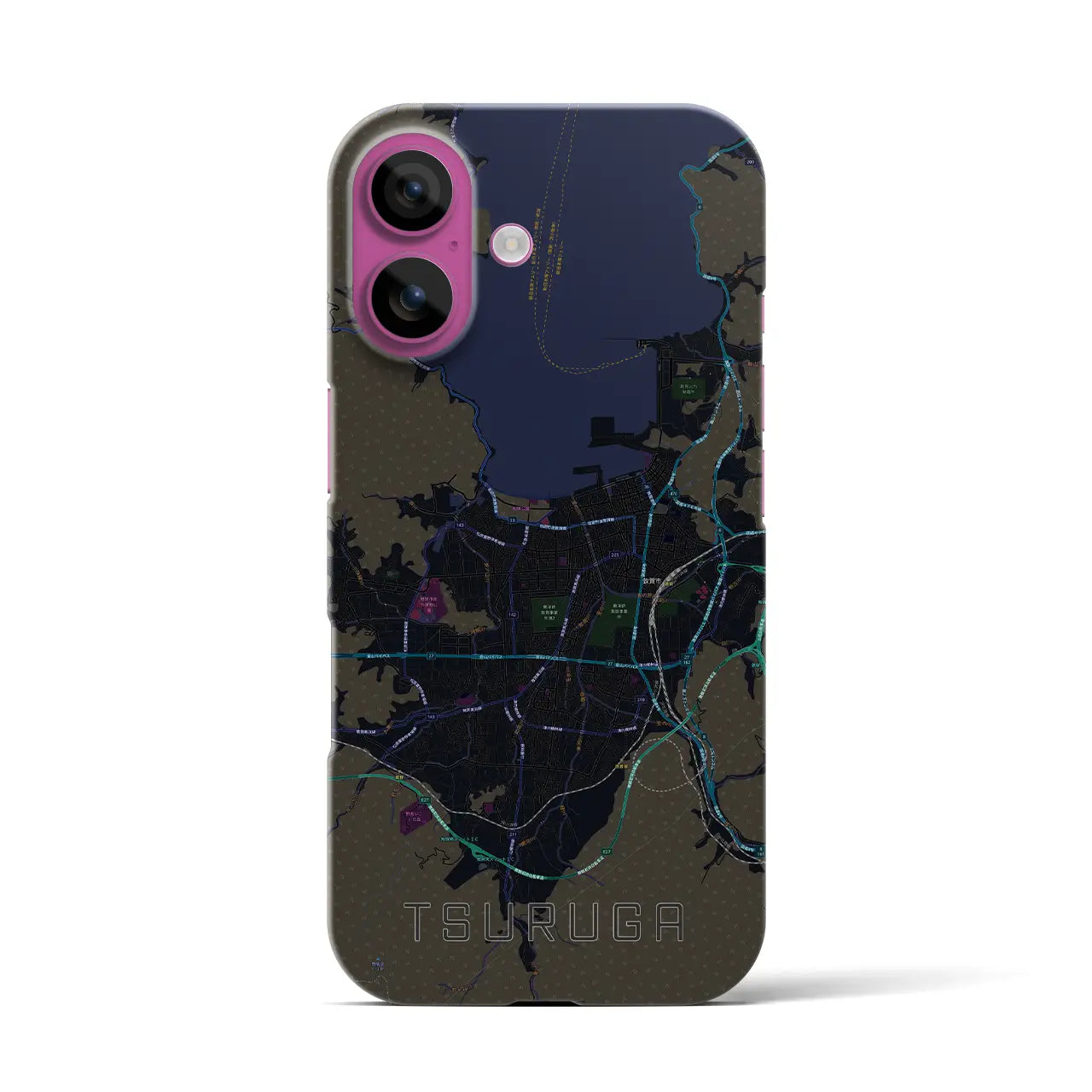 【敦賀(福井県)】地図柄iPhoneケース(バックカバータイプ)