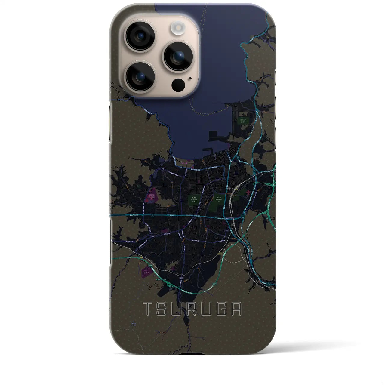 【敦賀(福井県)】地図柄iPhoneケース(バックカバータイプ)