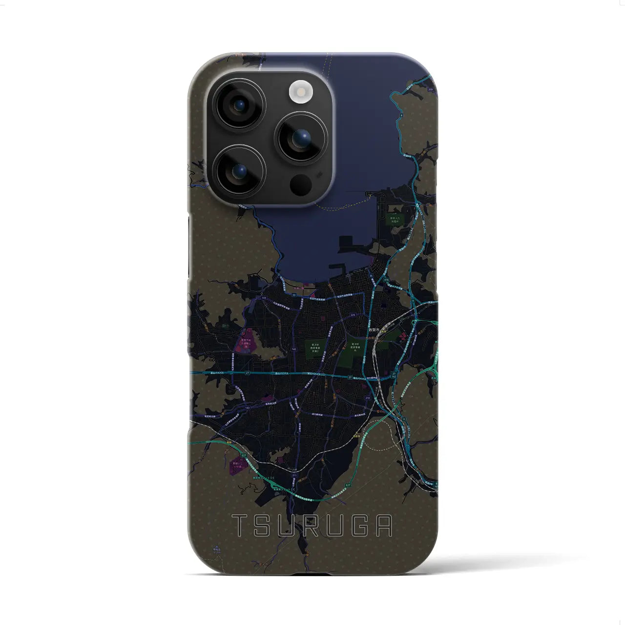 【敦賀(福井県)】地図柄iPhoneケース(バックカバータイプ)