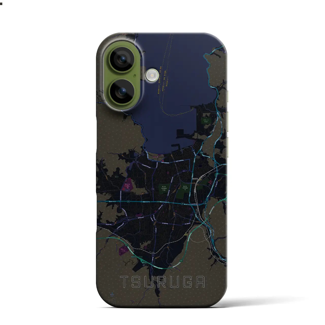 【敦賀(福井県)】地図柄iPhoneケース(バックカバータイプ)