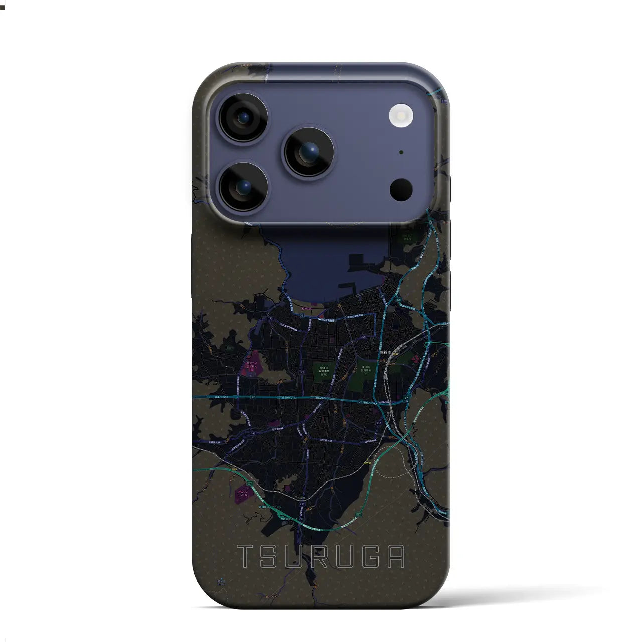 【敦賀(福井県)】地図柄iPhoneケース(バックカバータイプ)