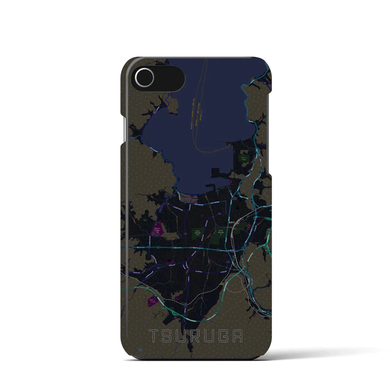 【敦賀(福井県)】地図柄iPhoneケース(バックカバータイプ)
