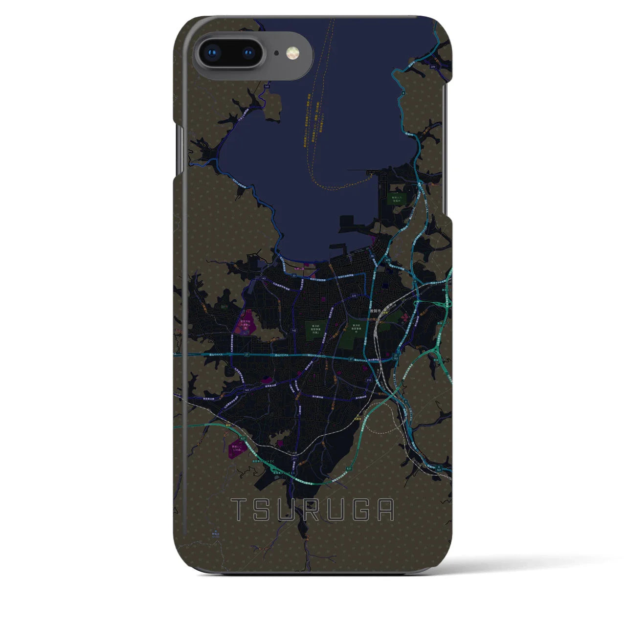 【敦賀(福井県)】地図柄iPhoneケース(バックカバータイプ)