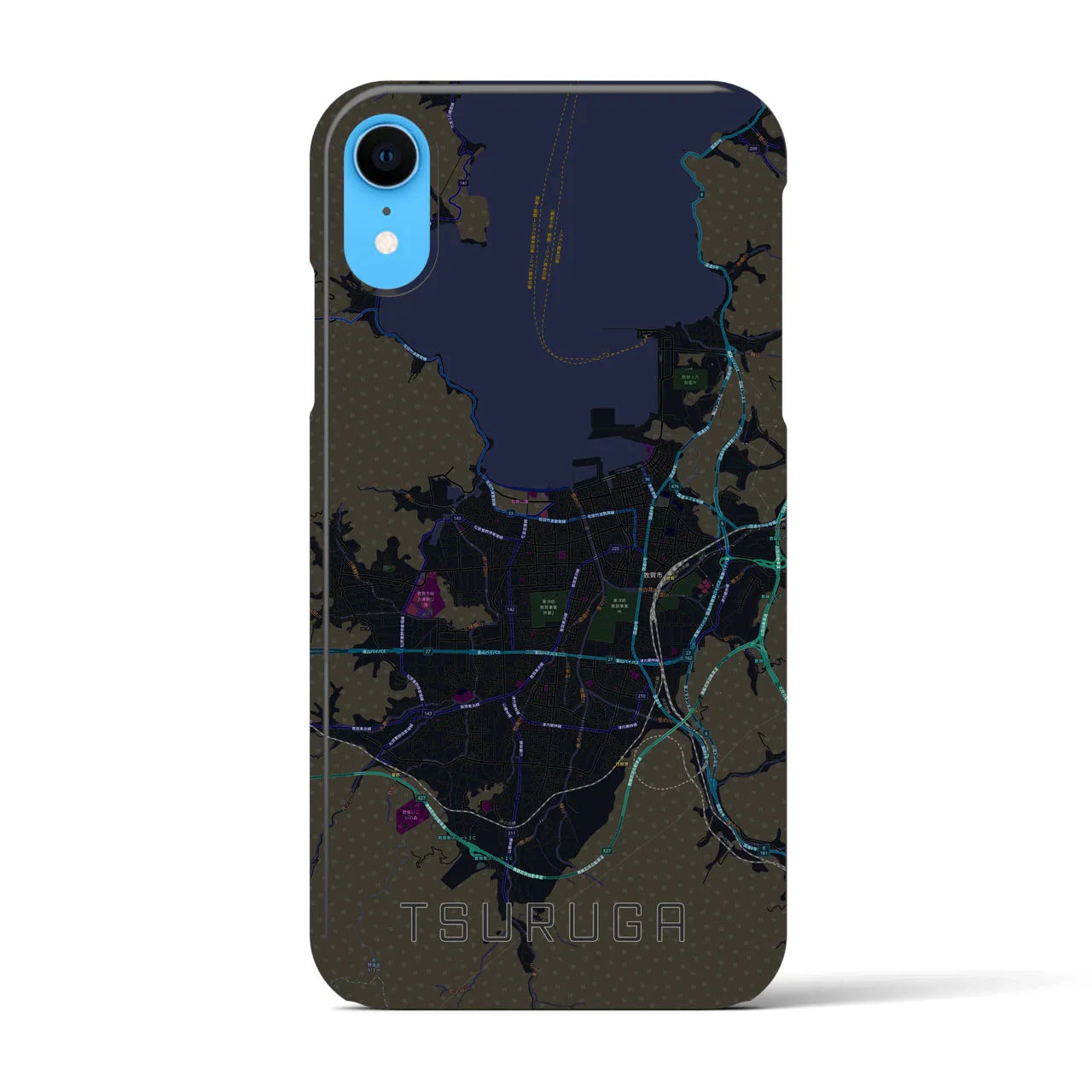 【敦賀(福井県)】地図柄iPhoneケース(バックカバータイプ)