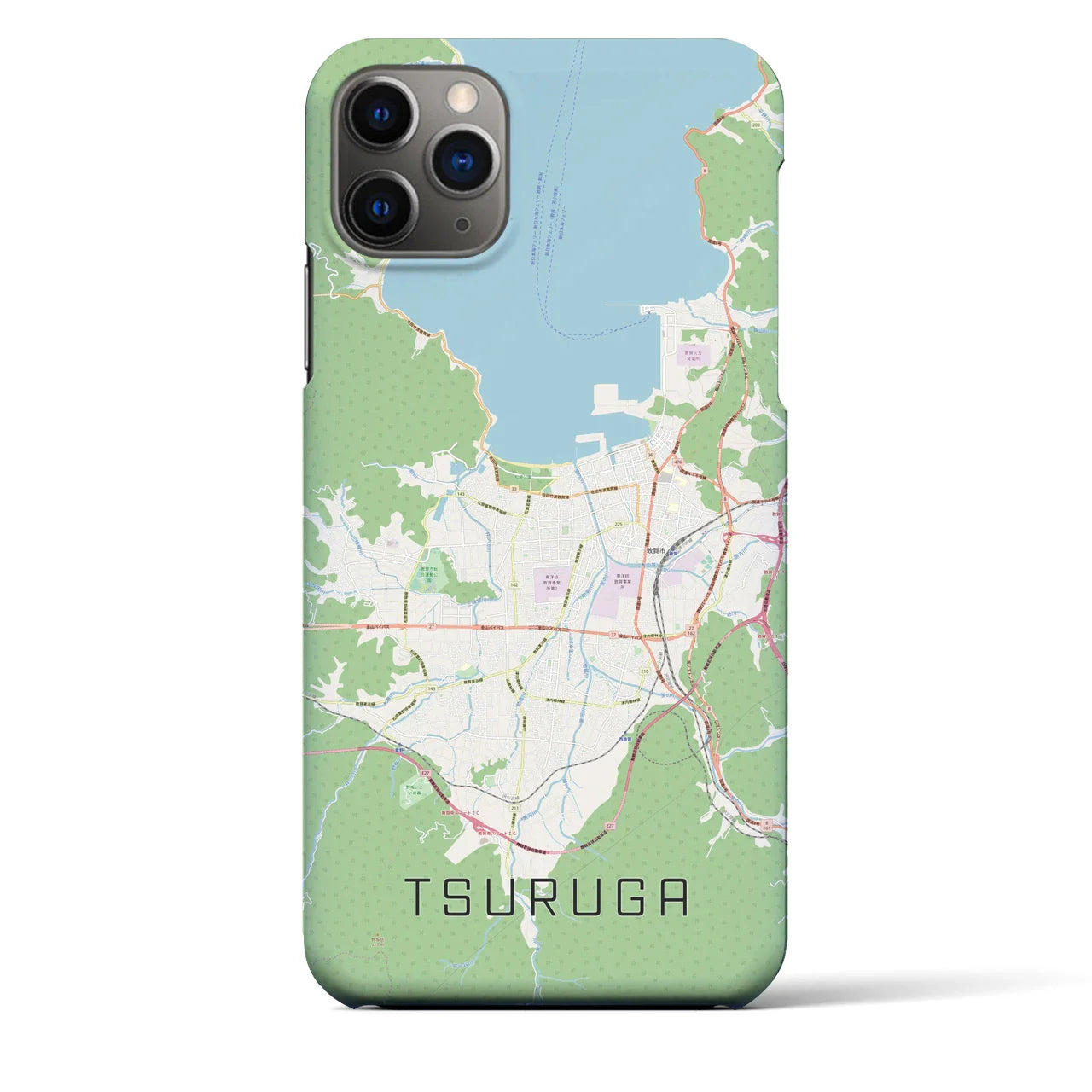 【敦賀(福井県)】地図柄iPhoneケース(バックカバータイプ)