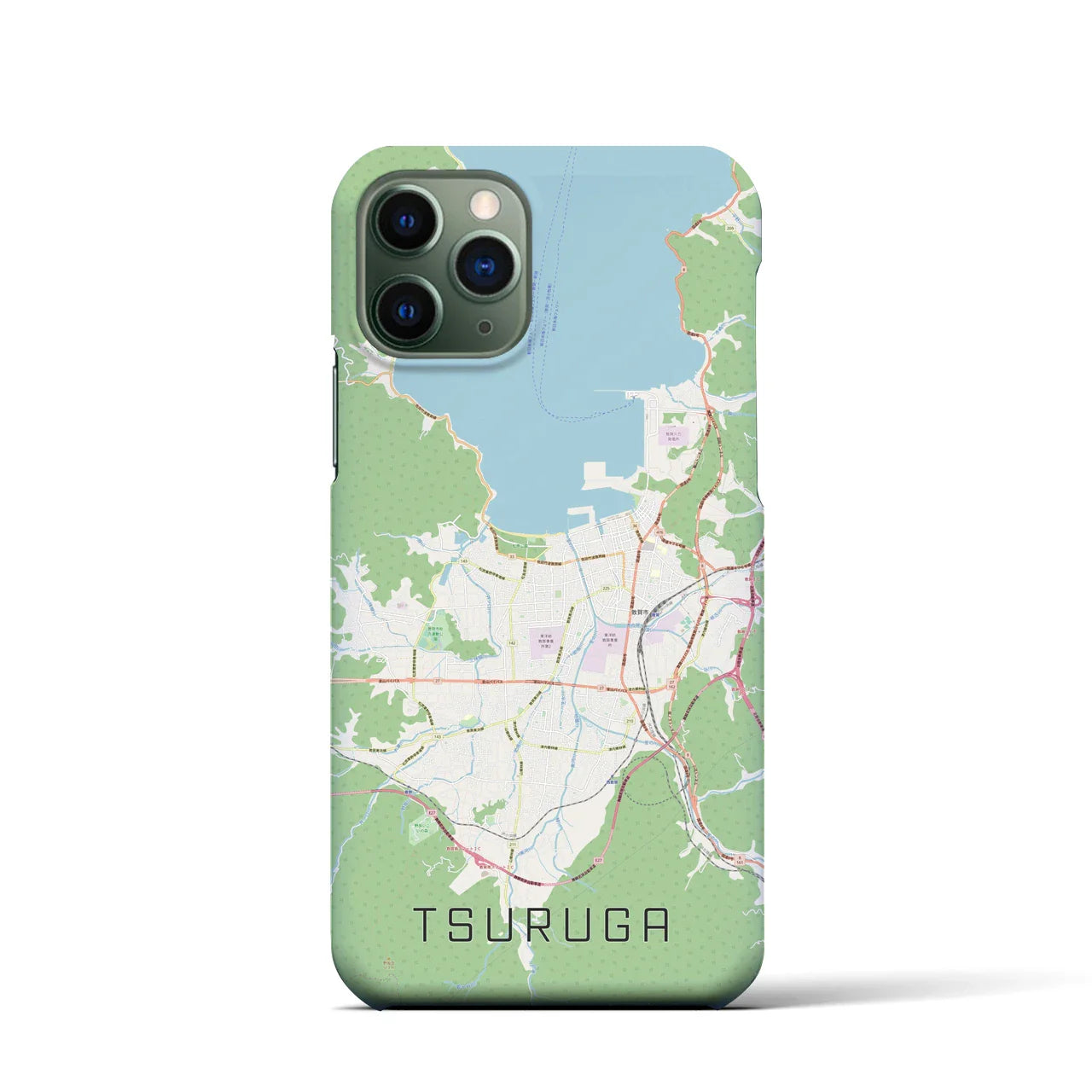 【敦賀(福井県)】地図柄iPhoneケース(バックカバータイプ)