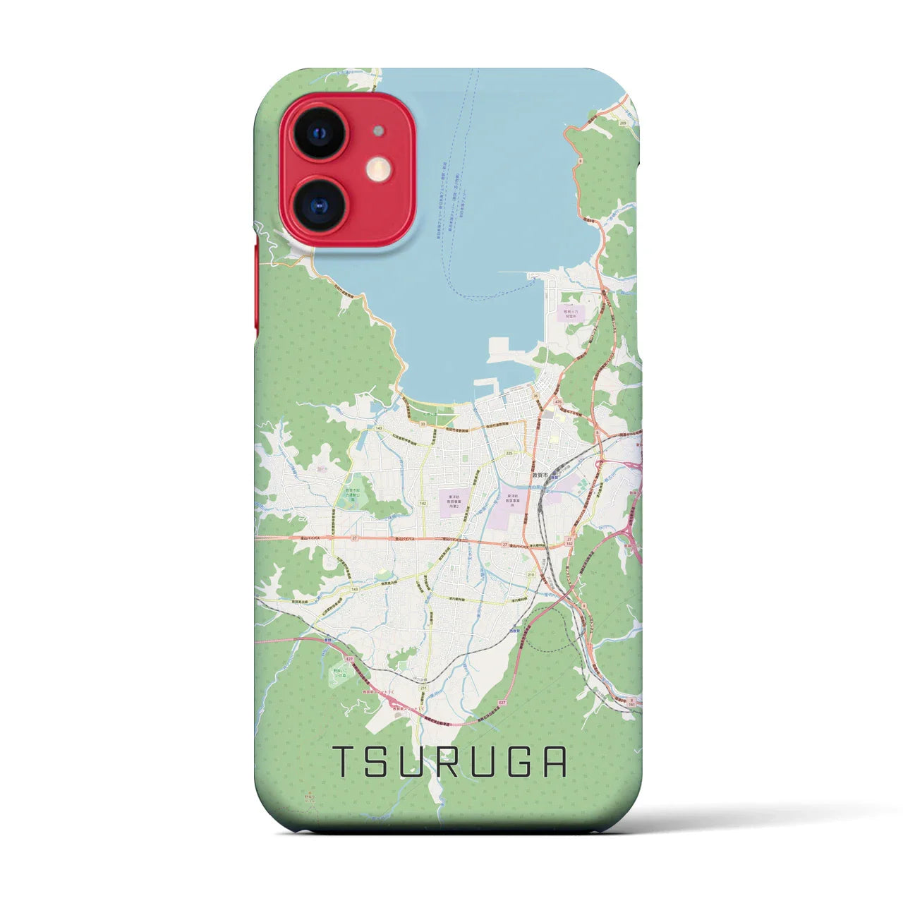 【敦賀(福井県)】地図柄iPhoneケース(バックカバータイプ)
