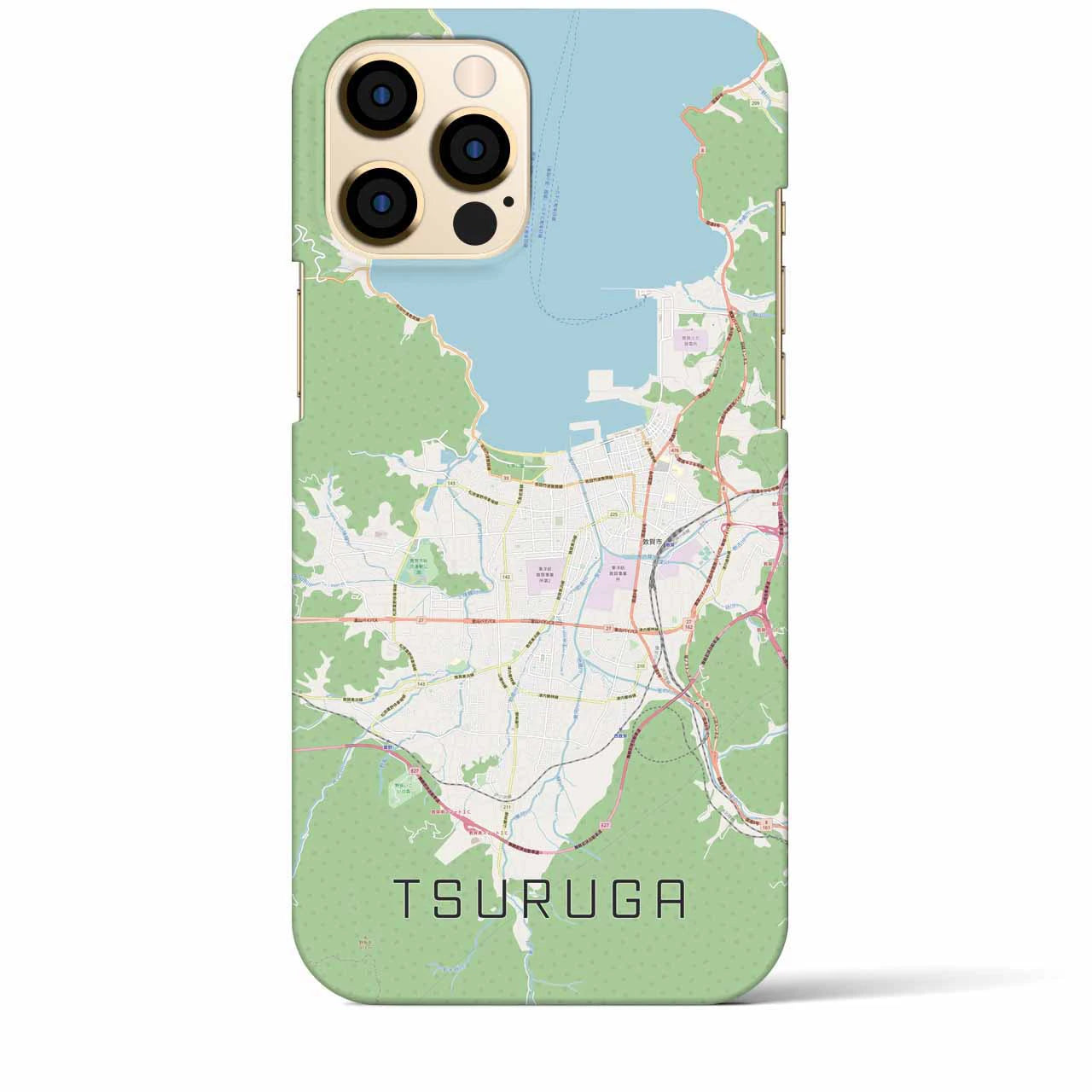 【敦賀(福井県)】地図柄iPhoneケース(バックカバータイプ)