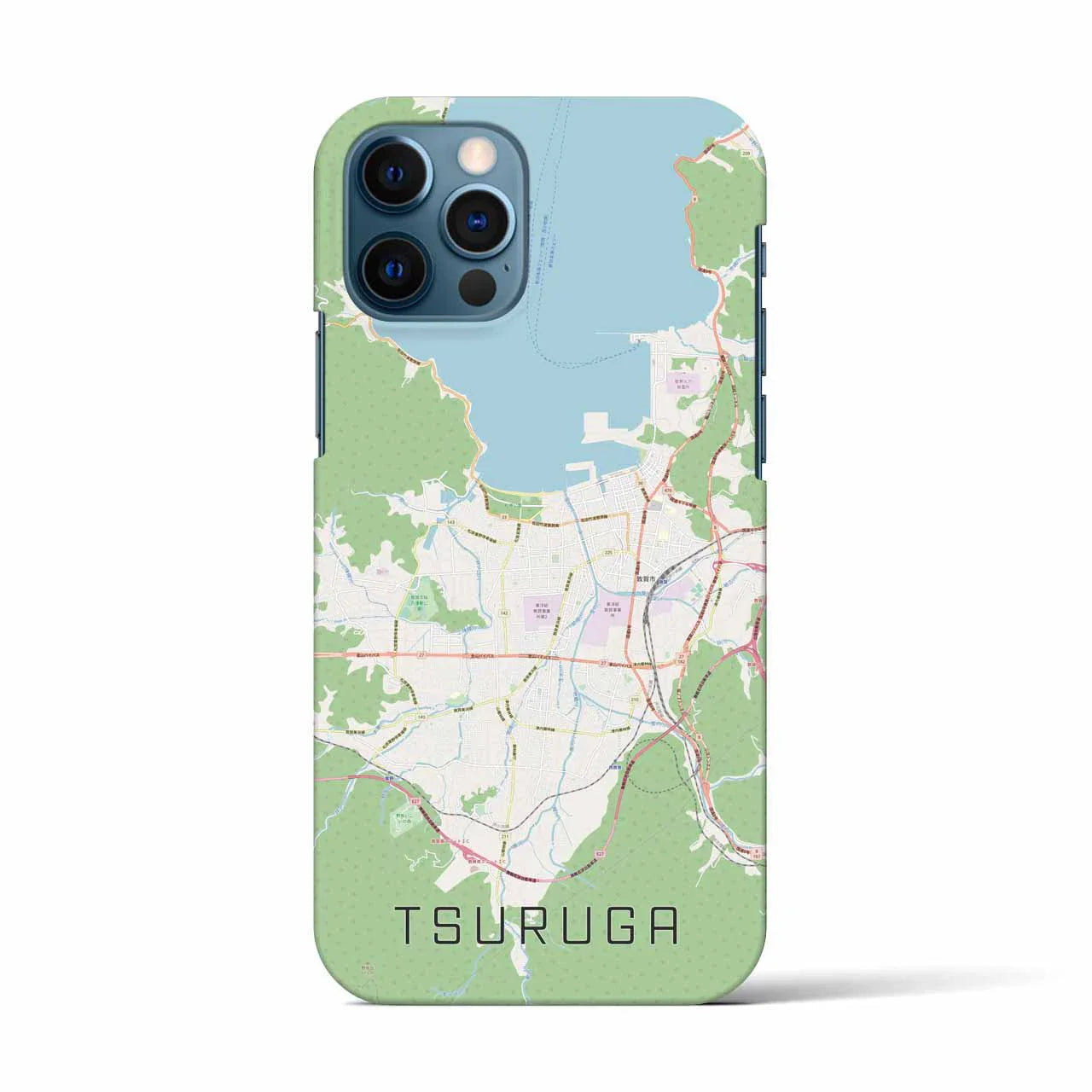 【敦賀(福井県)】地図柄iPhoneケース(バックカバータイプ)