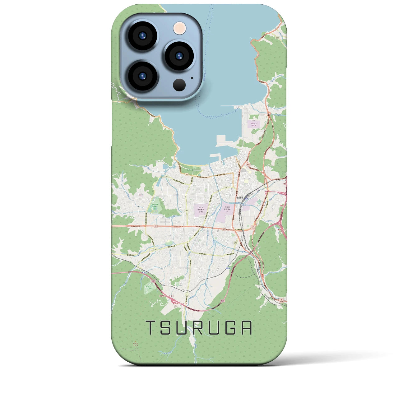 【敦賀(福井県)】地図柄iPhoneケース(バックカバータイプ)