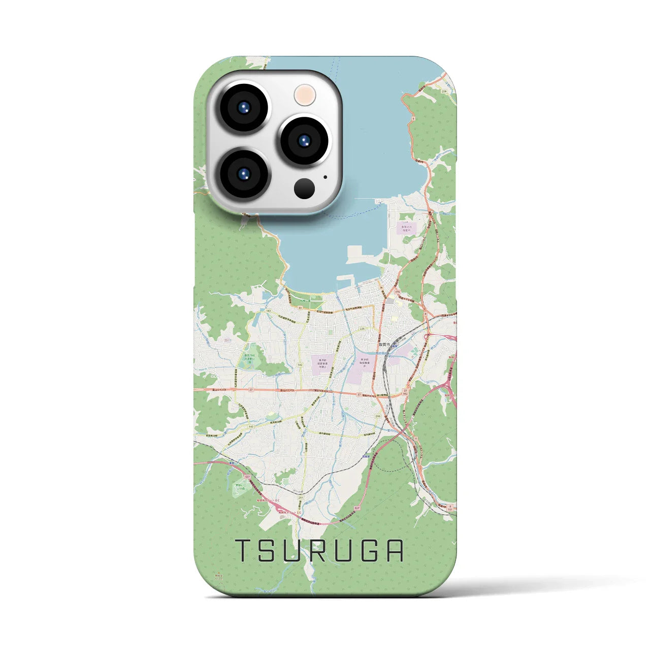 【敦賀(福井県)】地図柄iPhoneケース(バックカバータイプ)
