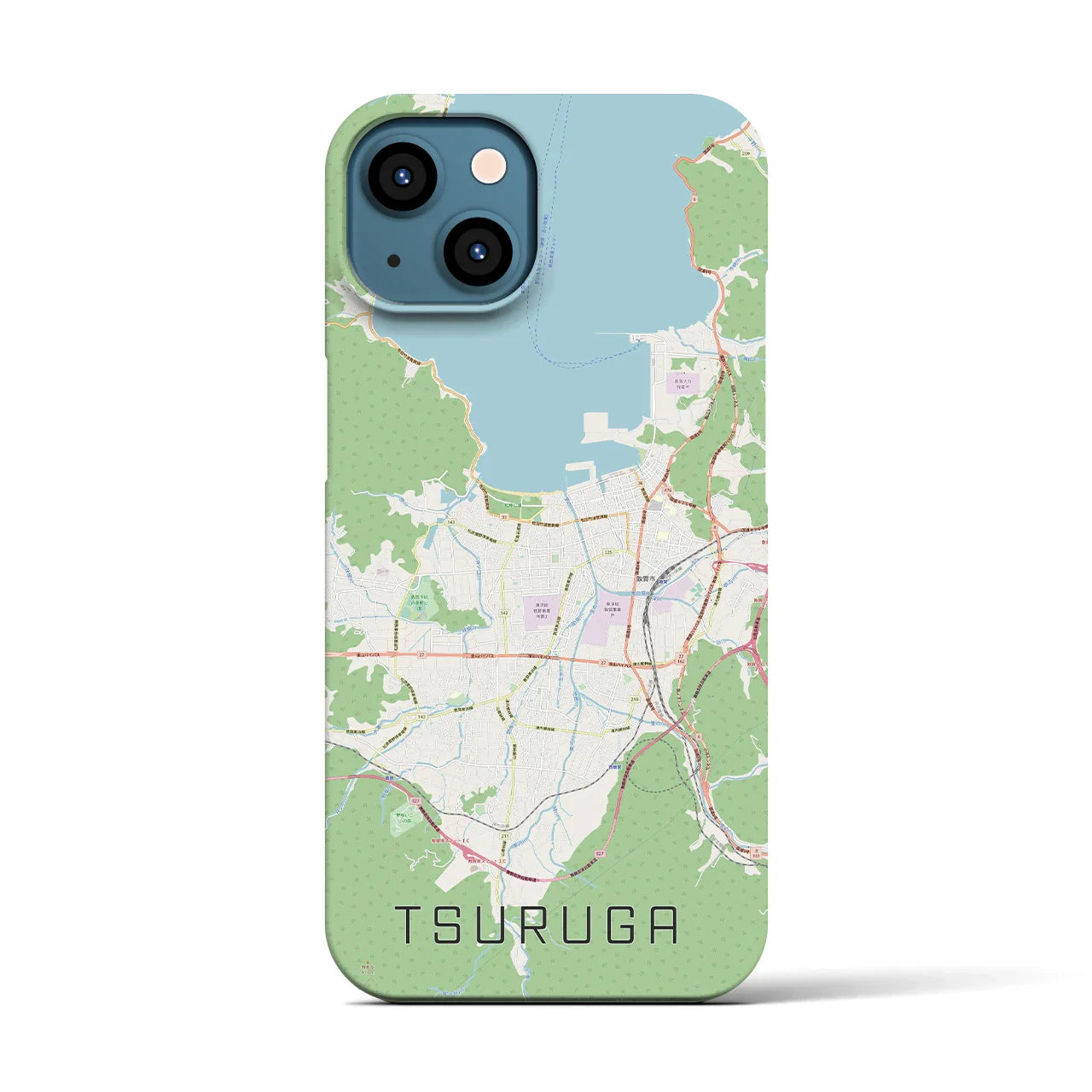 【敦賀(福井県)】地図柄iPhoneケース(バックカバータイプ)