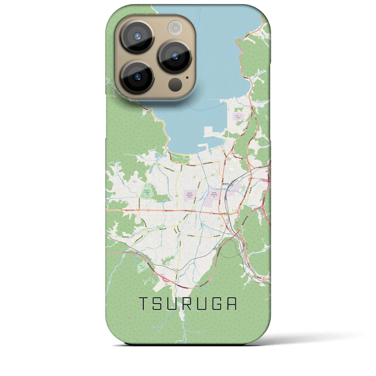 【敦賀(福井県)】地図柄iPhoneケース(バックカバータイプ)