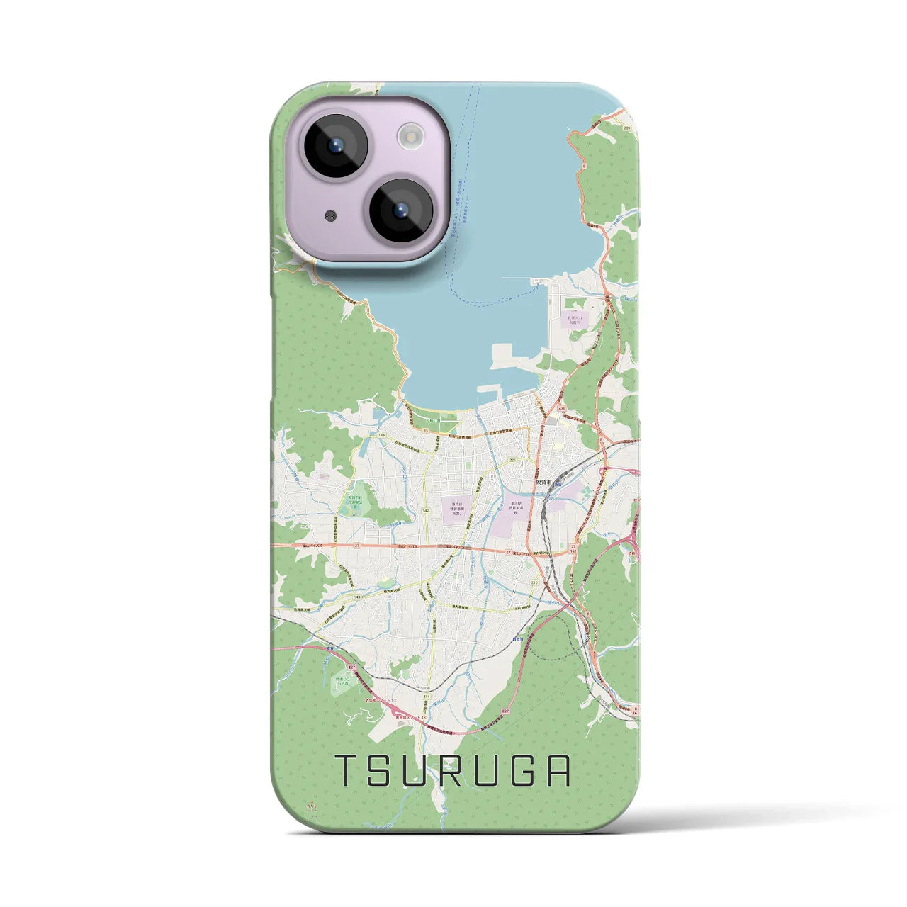 【敦賀(福井県)】地図柄iPhoneケース(バックカバータイプ)