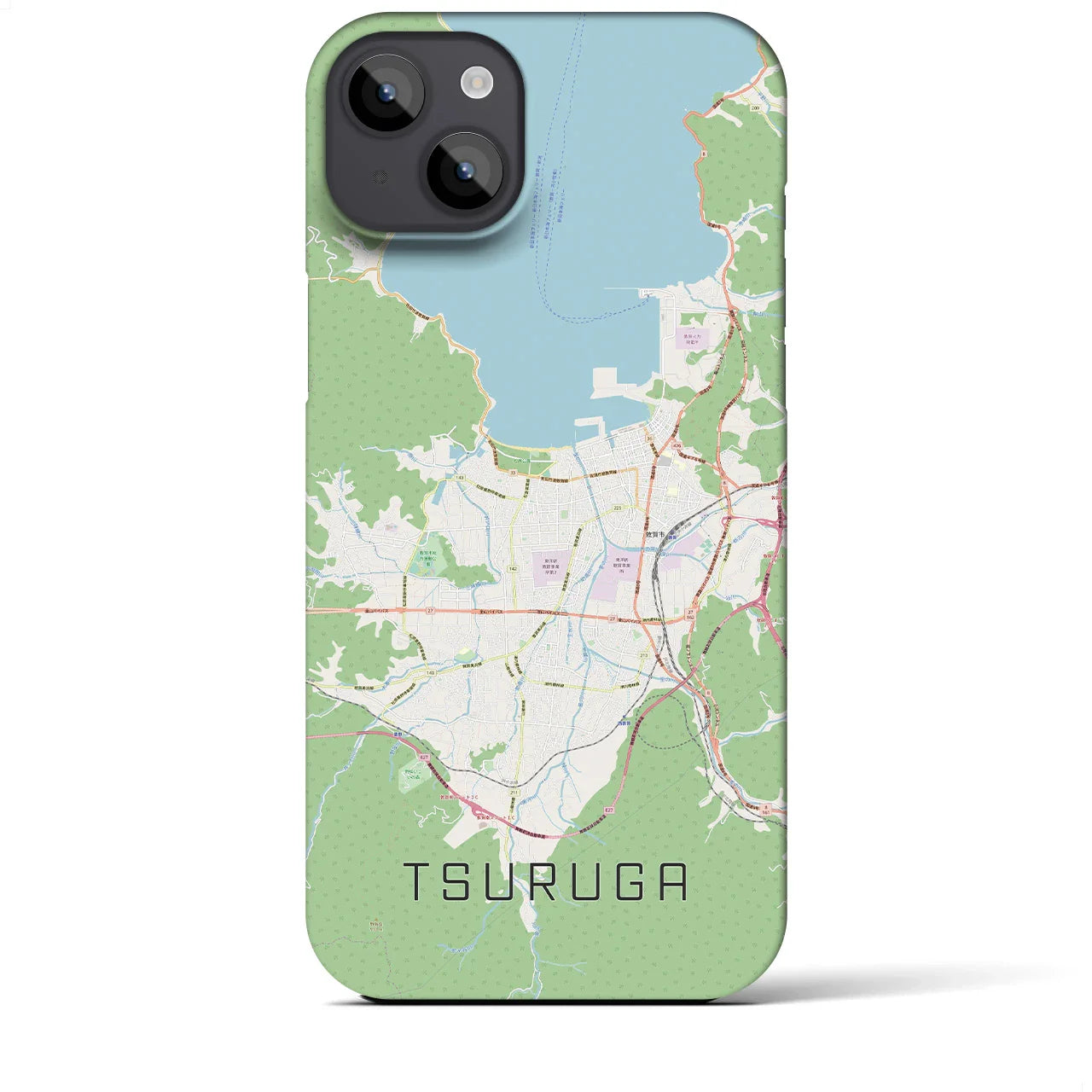 【敦賀(福井県)】地図柄iPhoneケース(バックカバータイプ)