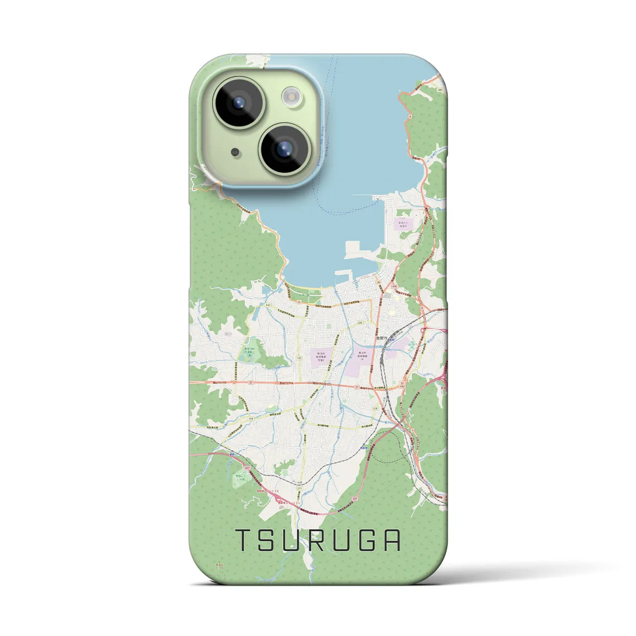 【敦賀(福井県)】地図柄iPhoneケース(バックカバータイプ)