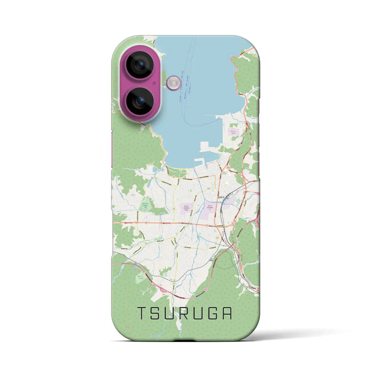 【敦賀(福井県)】地図柄iPhoneケース(バックカバータイプ)