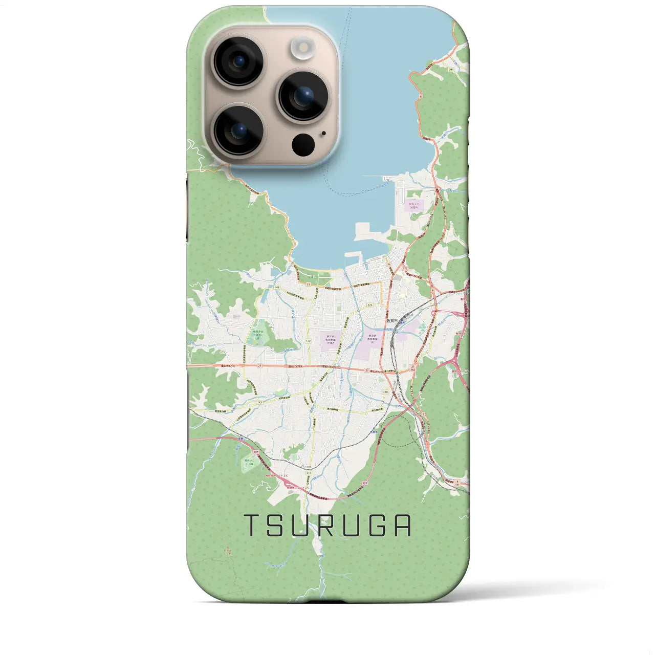 【敦賀(福井県)】地図柄iPhoneケース(バックカバータイプ)