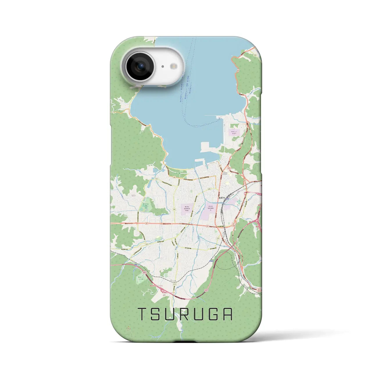 【敦賀(福井県)】地図柄iPhoneケース(バックカバータイプ)