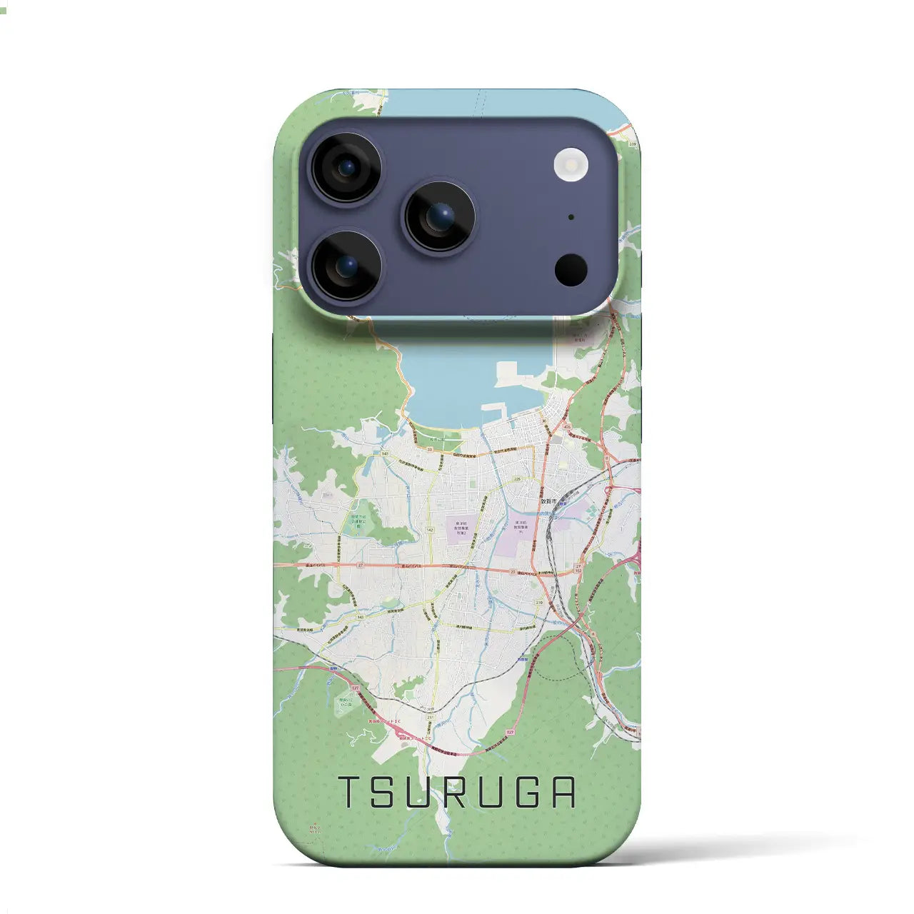 【敦賀(福井県)】地図柄iPhoneケース(バックカバータイプ)