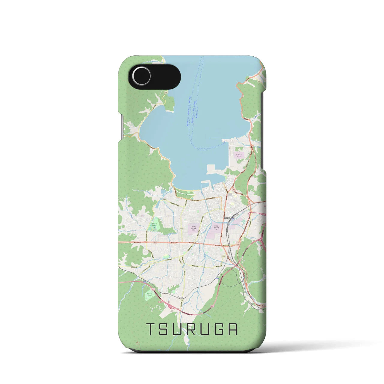 【敦賀(福井県)】地図柄iPhoneケース(バックカバータイプ)