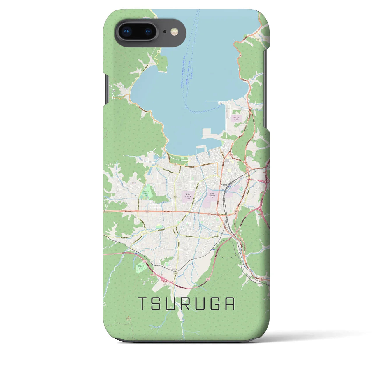 【敦賀(福井県)】地図柄iPhoneケース(バックカバータイプ)