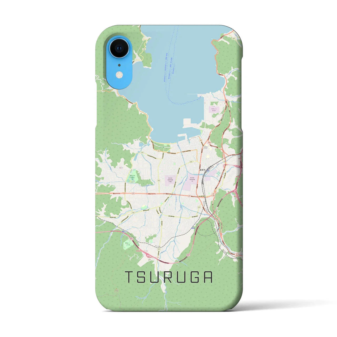 【敦賀(福井県)】地図柄iPhoneケース(バックカバータイプ)