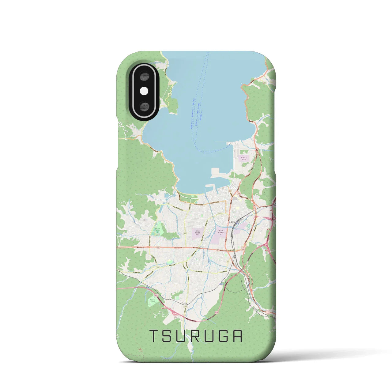 【敦賀(福井県)】地図柄iPhoneケース(バックカバータイプ)