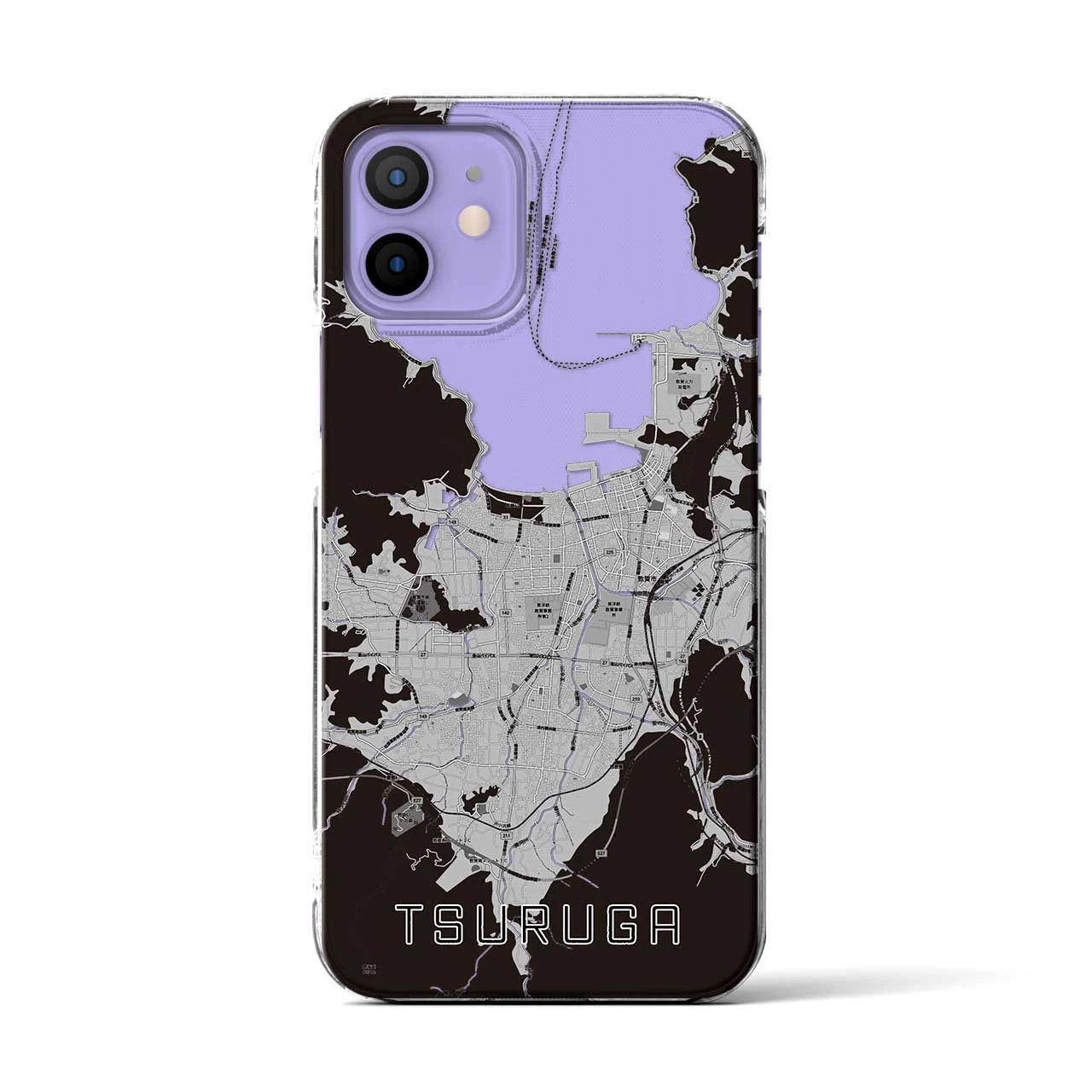 【敦賀(福井県)】地図柄iPhoneケース(クリアタイプ)