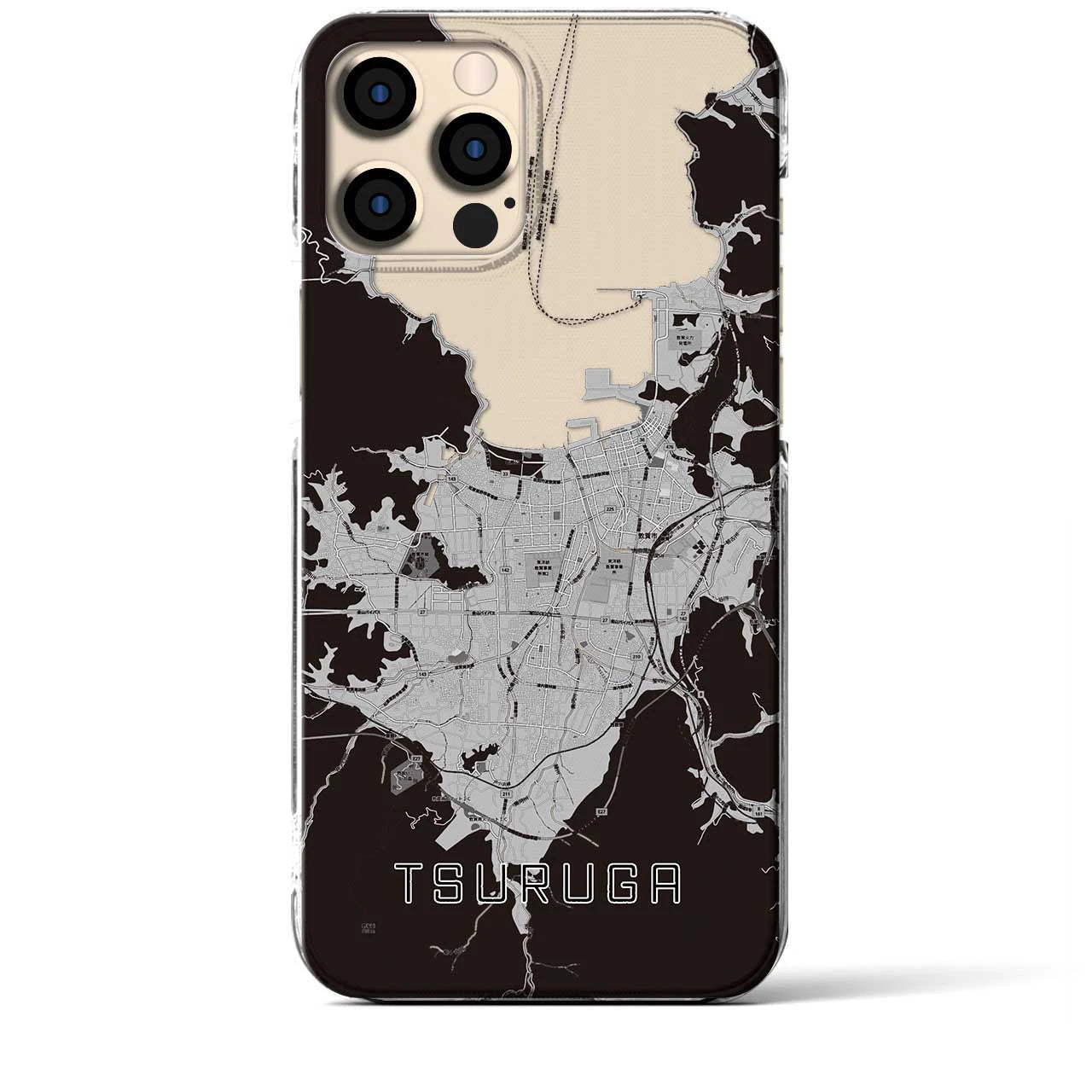 【敦賀(福井県)】地図柄iPhoneケース(クリアタイプ)