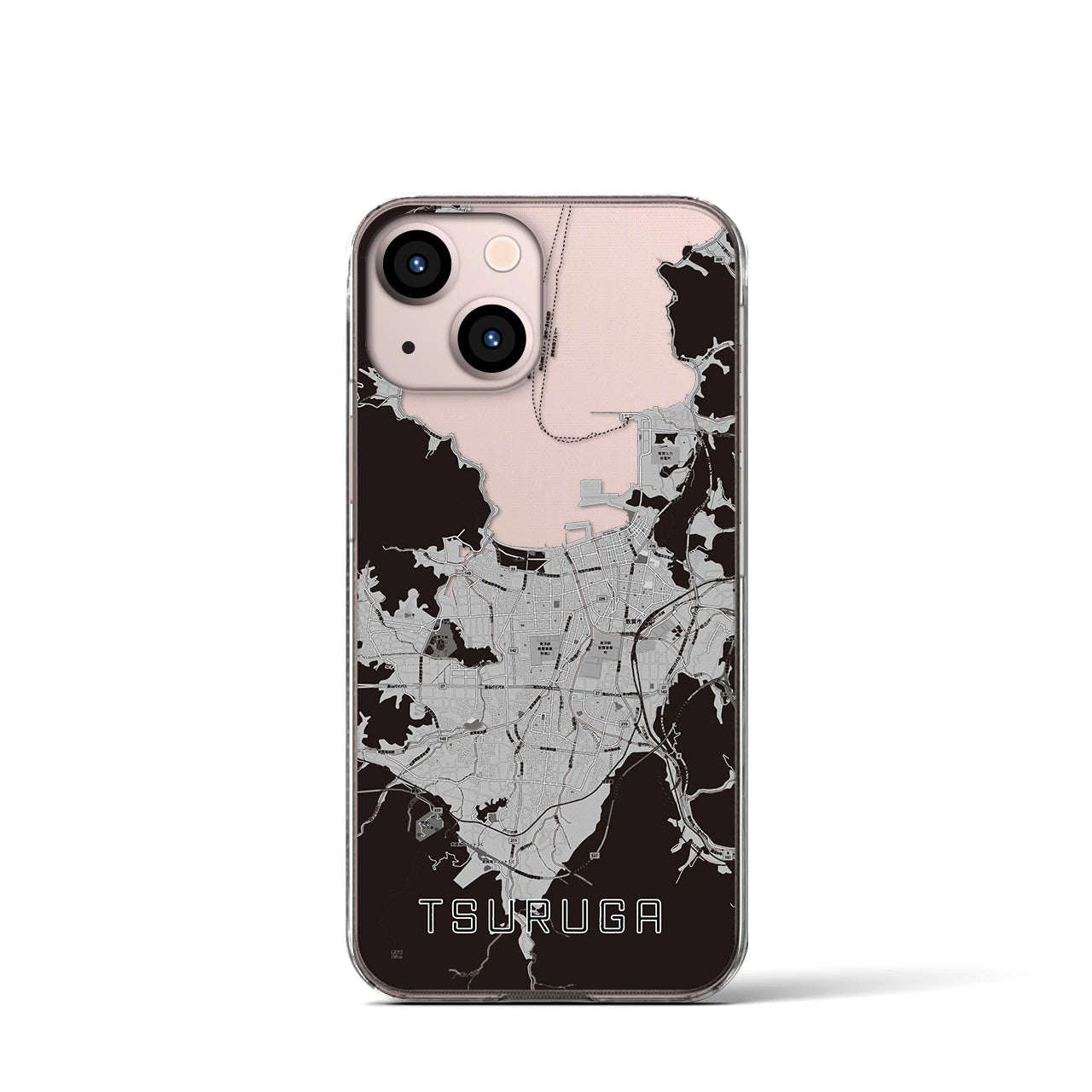 【敦賀(福井県)】地図柄iPhoneケース(クリアタイプ)