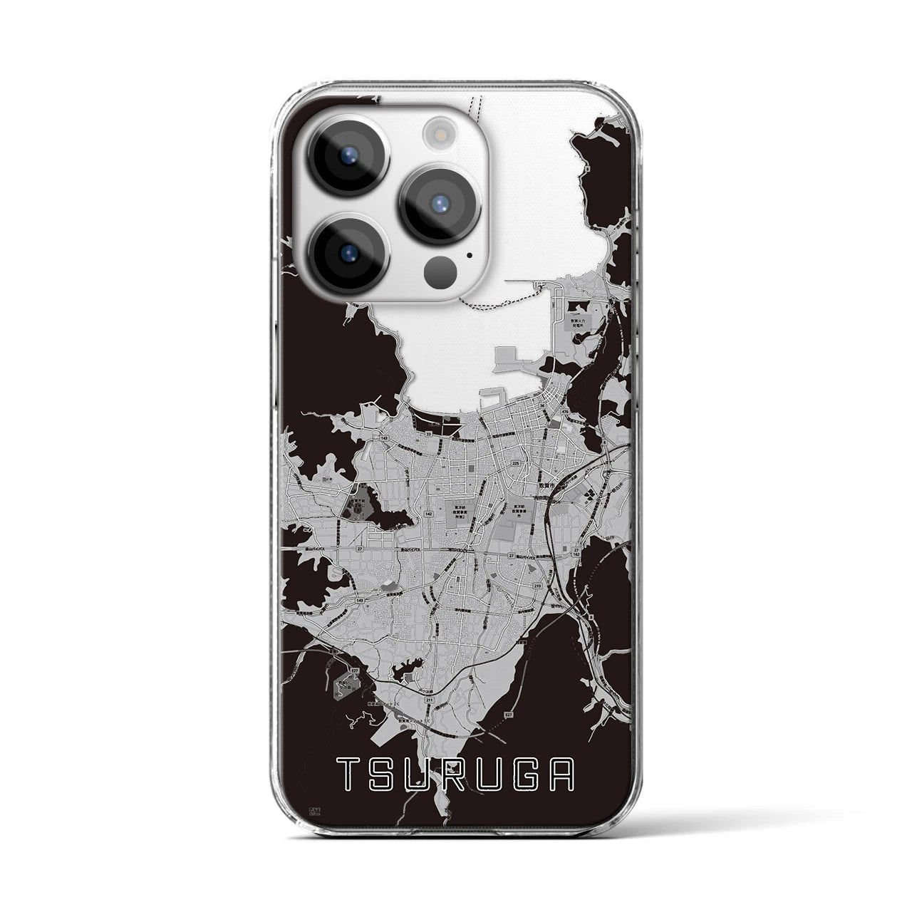 【敦賀(福井県)】地図柄iPhoneケース(クリアタイプ)