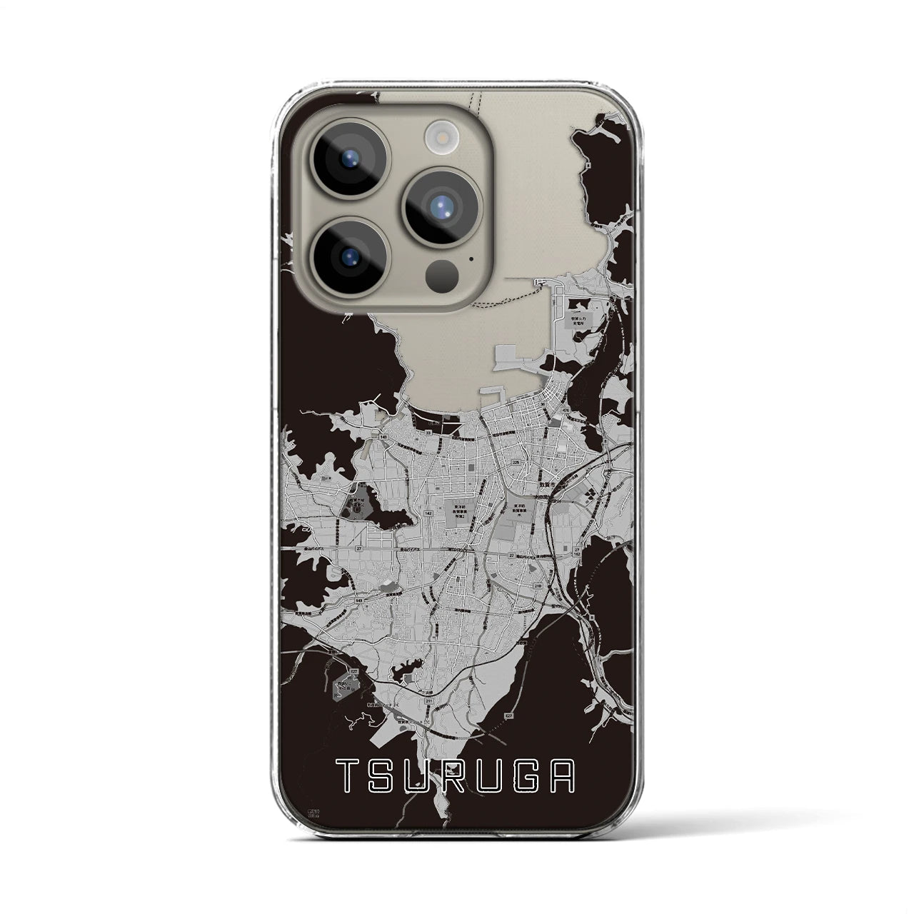 【敦賀(福井県)】地図柄iPhoneケース(クリアタイプ)