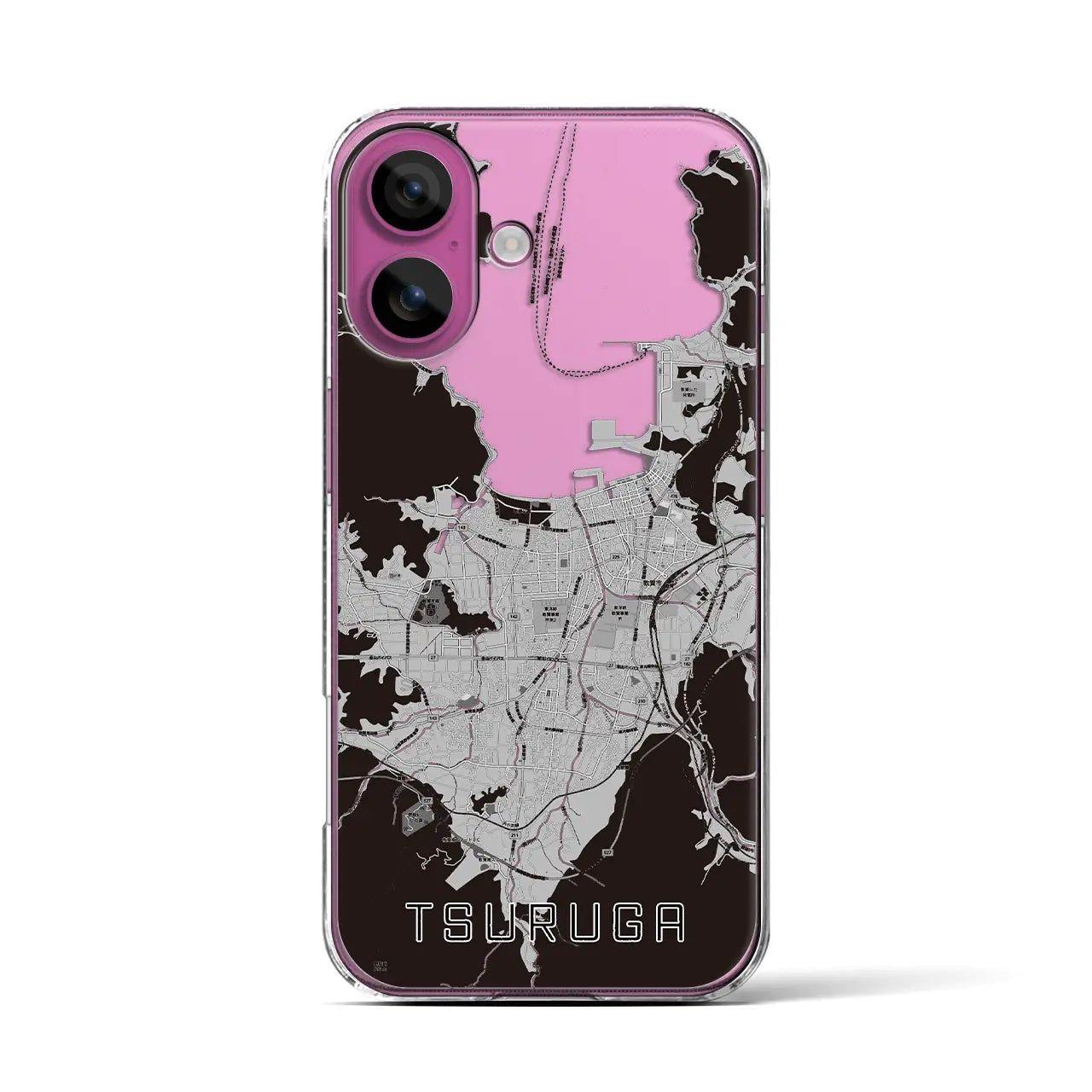 【敦賀(福井県)】地図柄iPhoneケース(クリアタイプ)