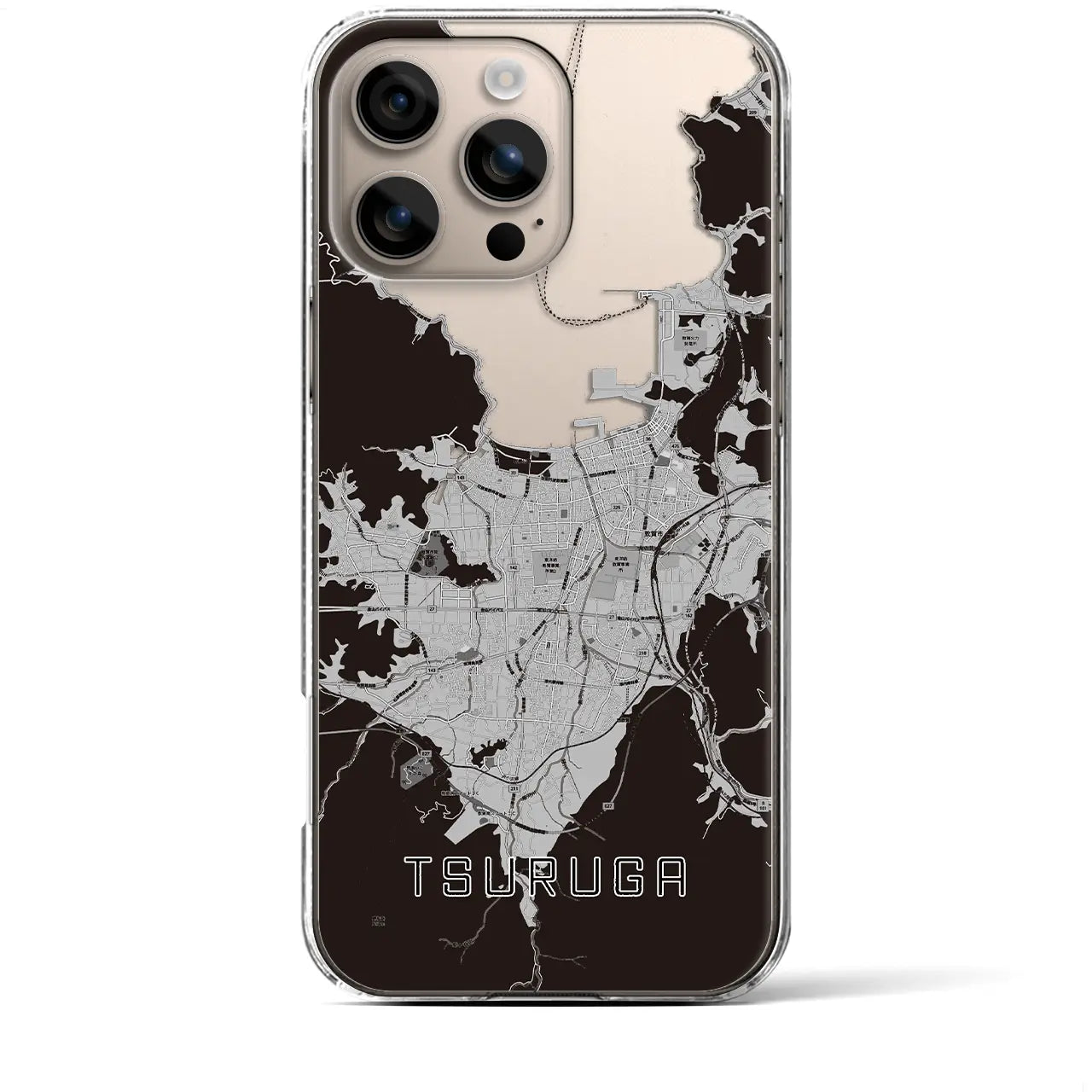 【敦賀(福井県)】地図柄iPhoneケース(クリアタイプ)