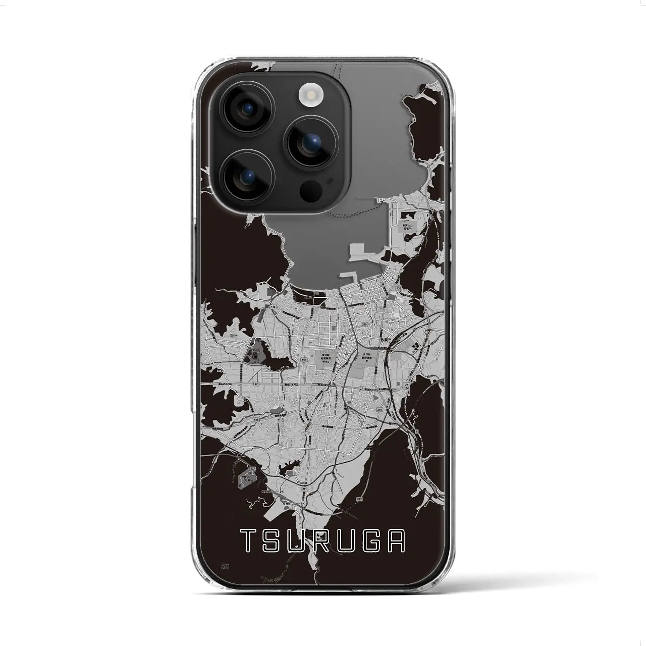 【敦賀(福井県)】地図柄iPhoneケース(クリアタイプ)