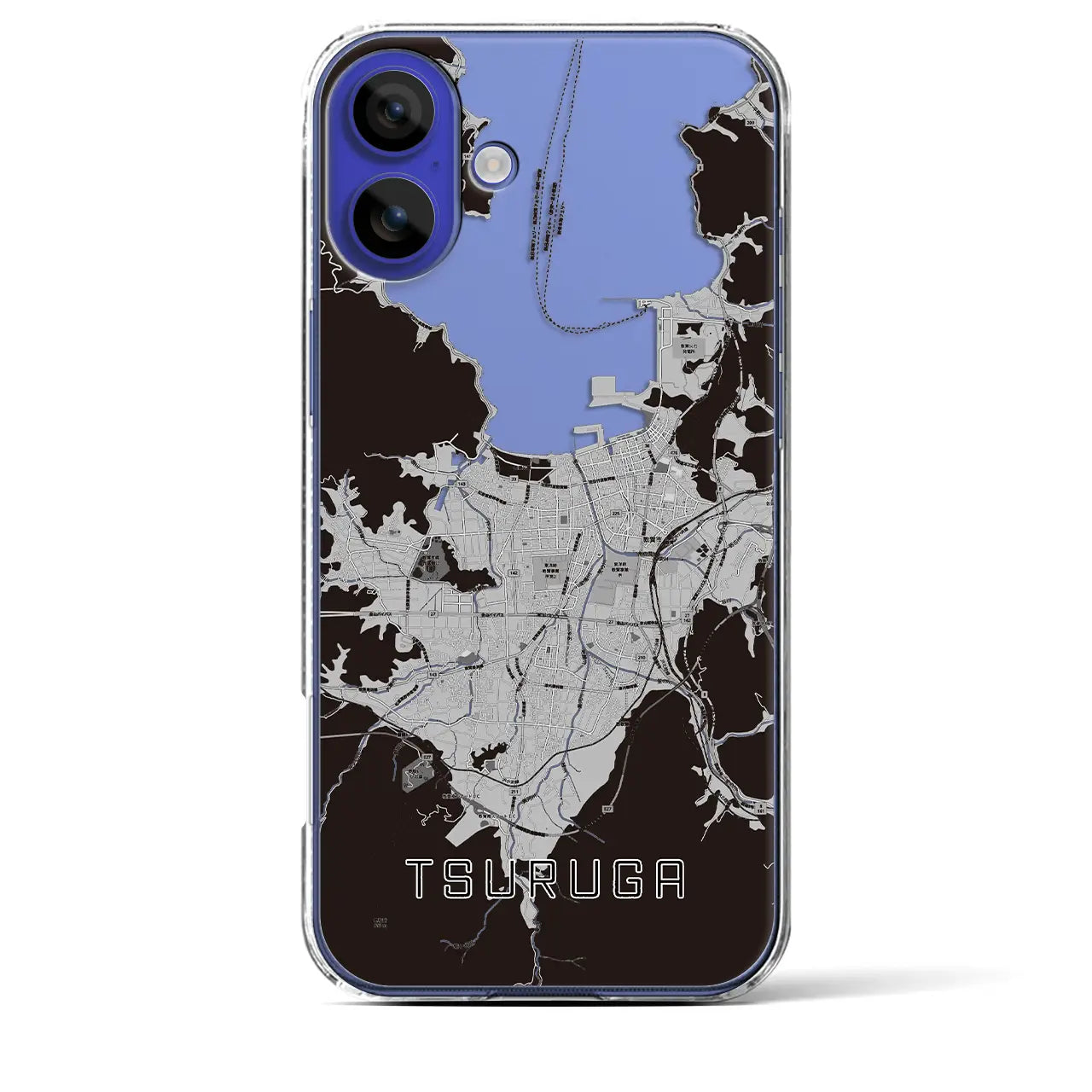 【敦賀(福井県)】地図柄iPhoneケース(クリアタイプ)