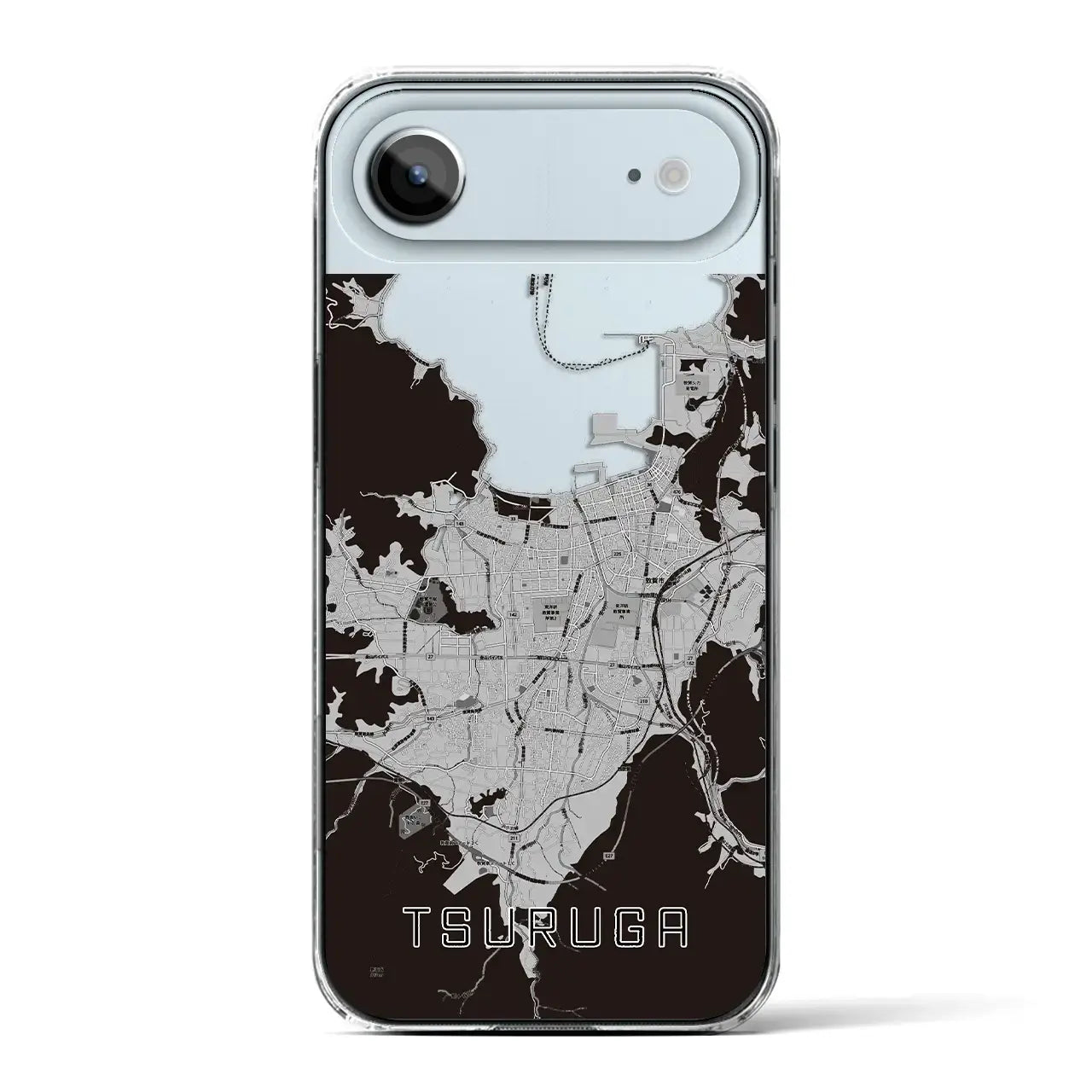 【敦賀(福井県)】地図柄iPhoneケース(クリアタイプ)