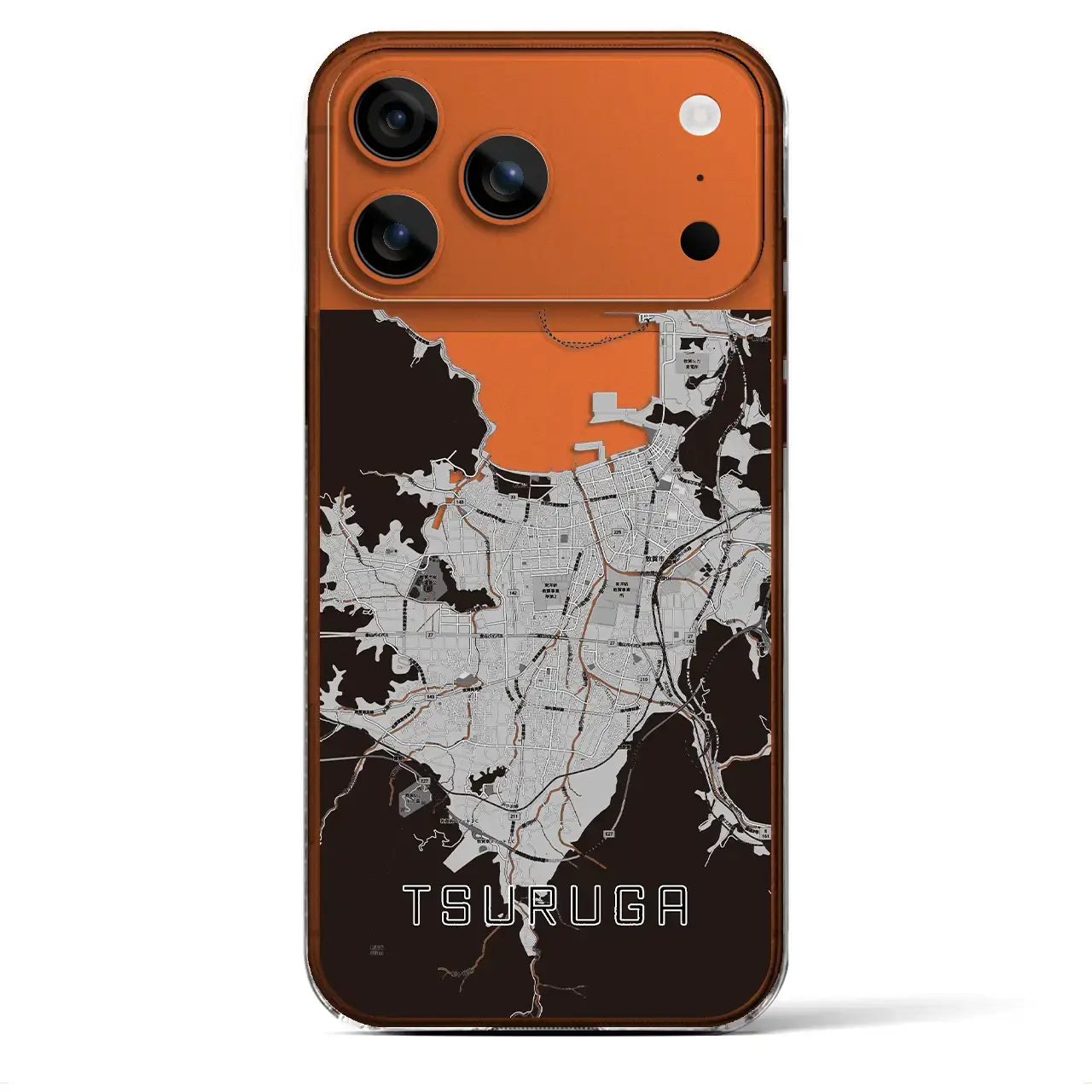 【敦賀(福井県)】地図柄iPhoneケース(クリアタイプ)