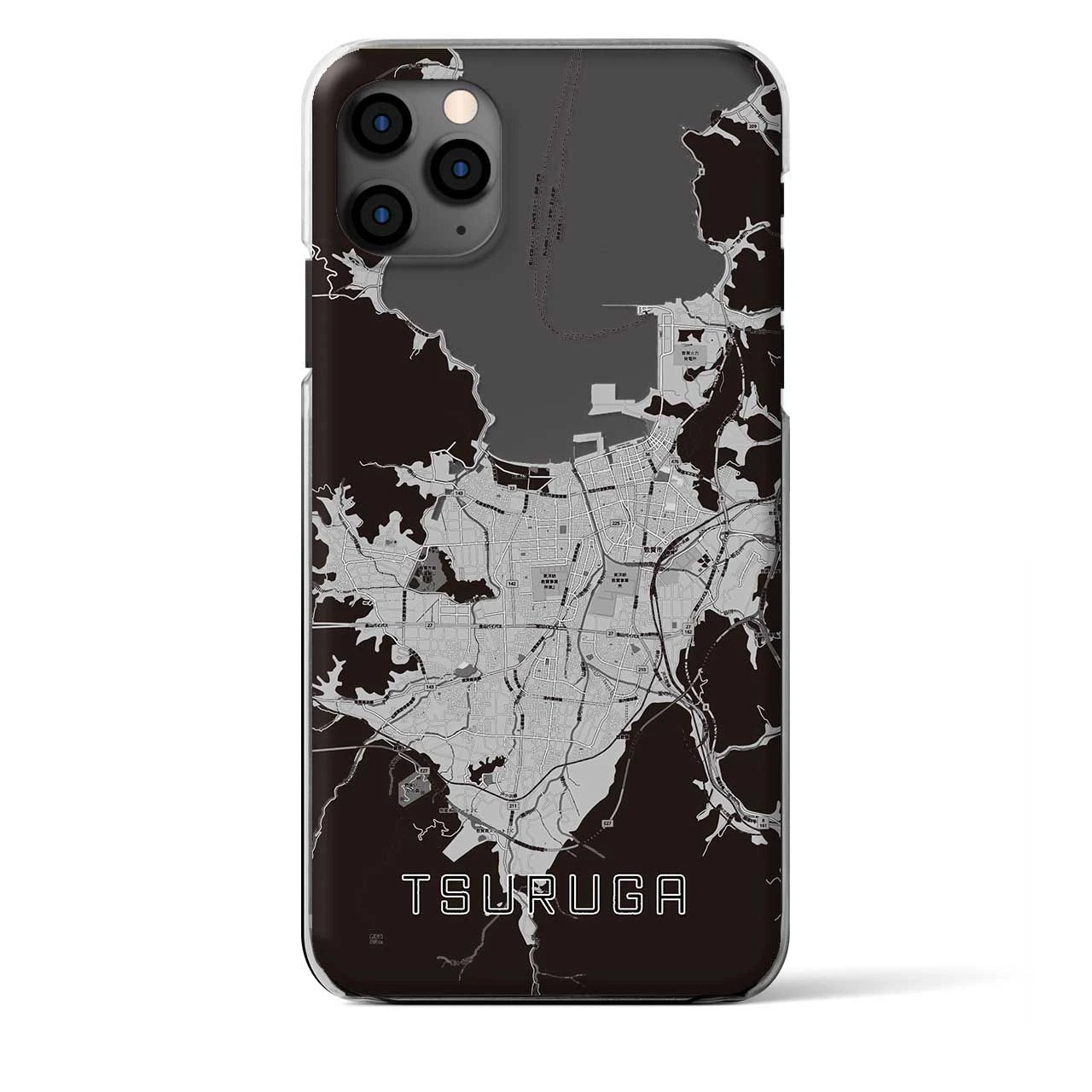 【敦賀(福井県)】地図柄iPhoneケース(クリアタイプ)