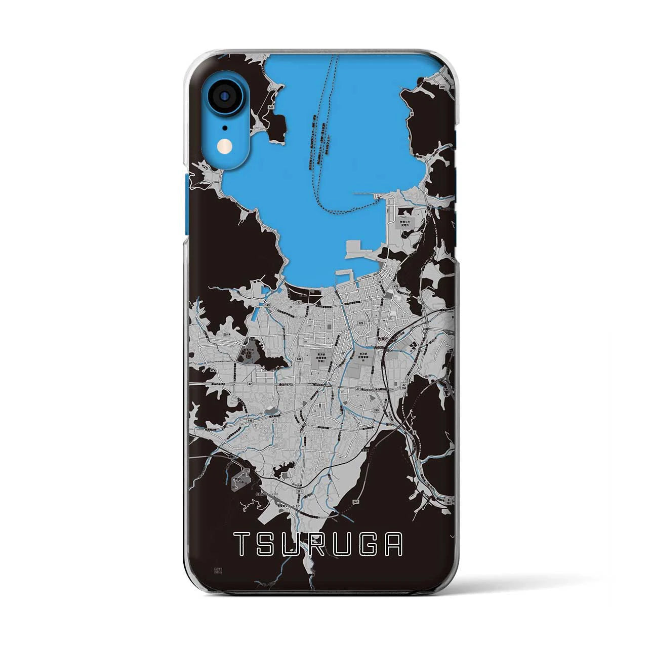 【敦賀(福井県)】地図柄iPhoneケース(クリアタイプ)