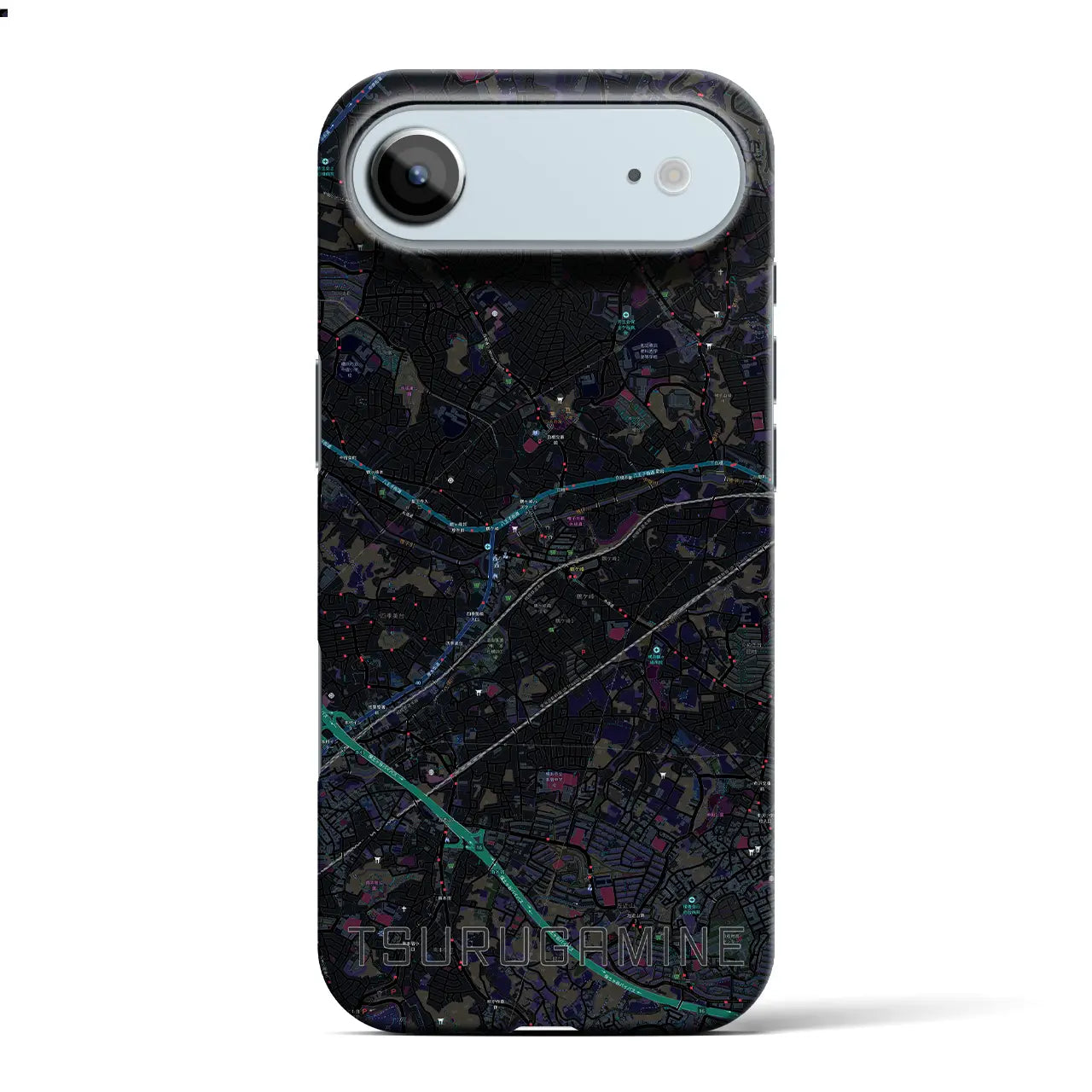 【鶴ヶ峰(神奈川県)】地図柄iPhoneケース(バックカバータイプ)