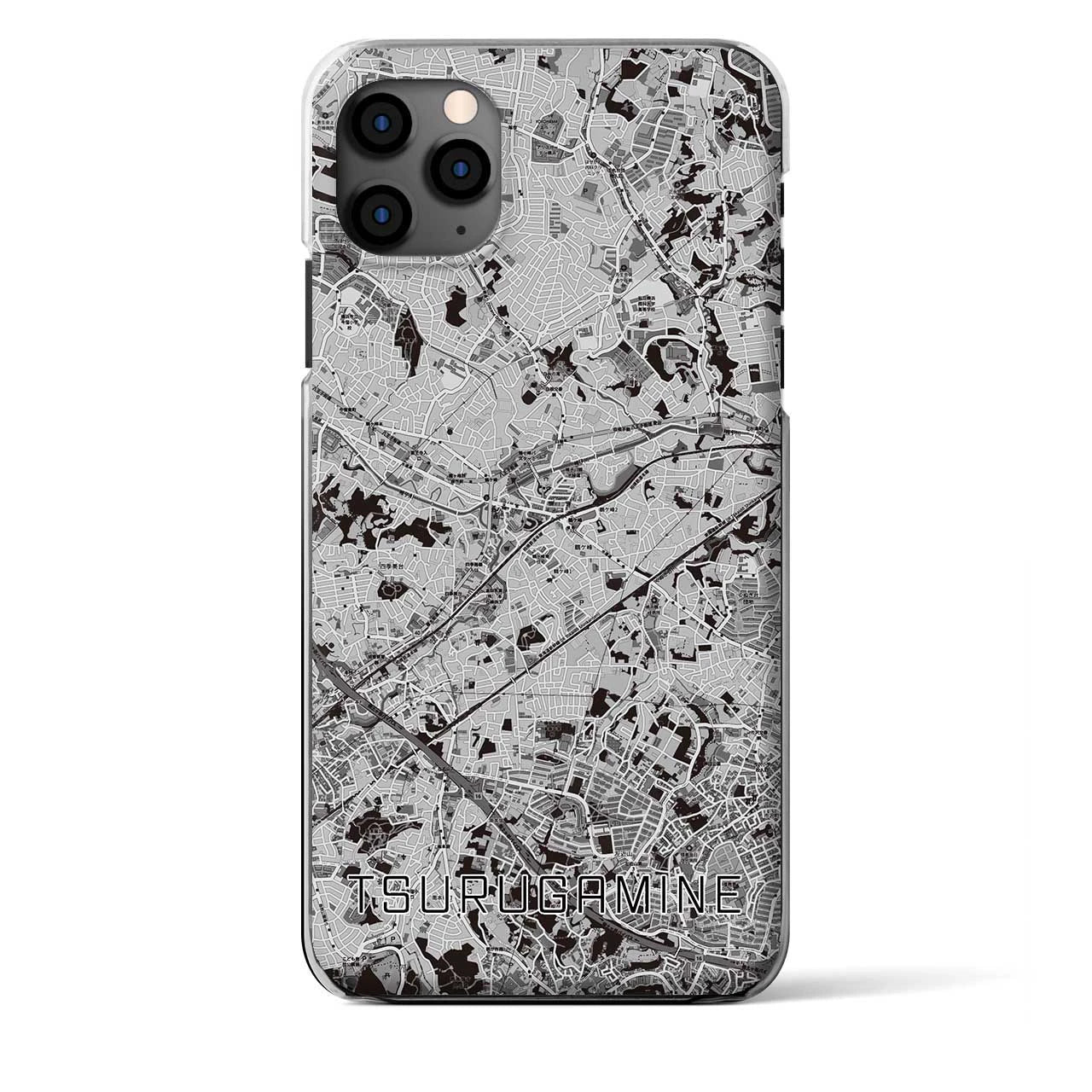 【鶴ヶ峰(神奈川県)】地図柄iPhoneケース(クリアタイプ)