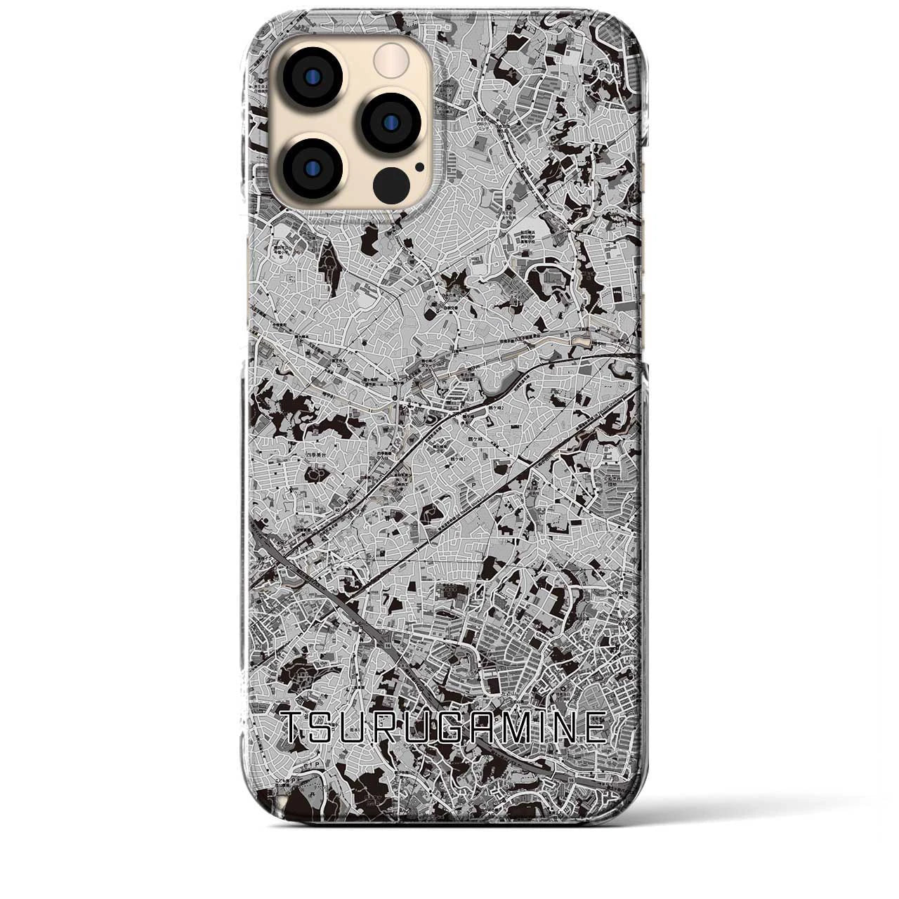 【鶴ヶ峰(神奈川県)】地図柄iPhoneケース(クリアタイプ)