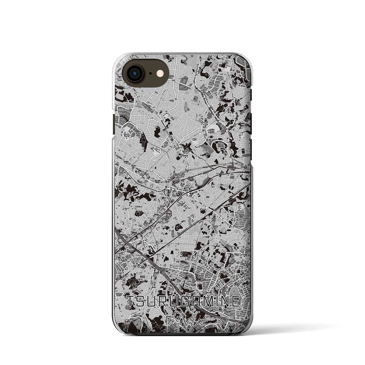 【鶴ヶ峰(神奈川県)】地図柄iPhoneケース(クリアタイプ)