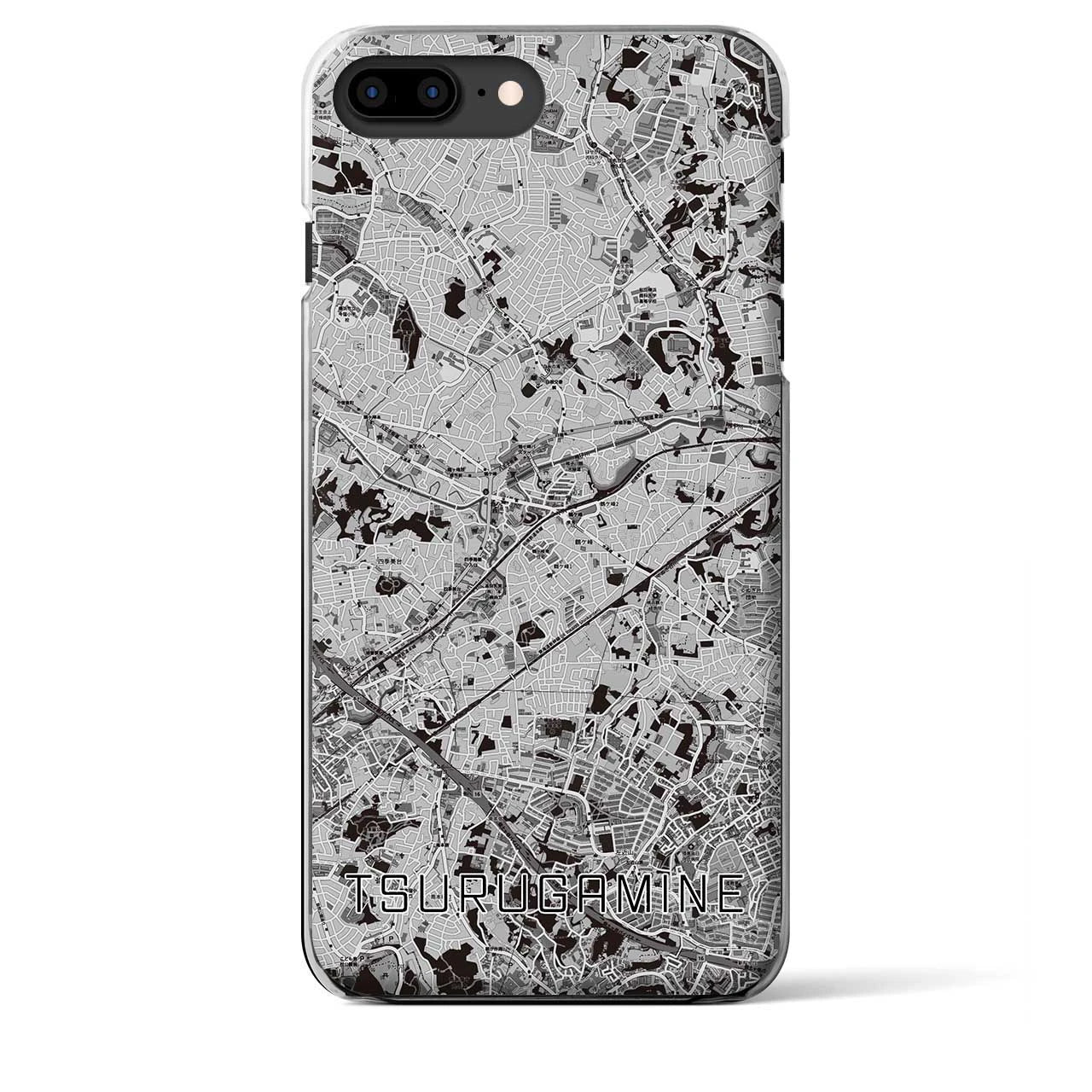 【鶴ヶ峰(神奈川県)】地図柄iPhoneケース(クリアタイプ)