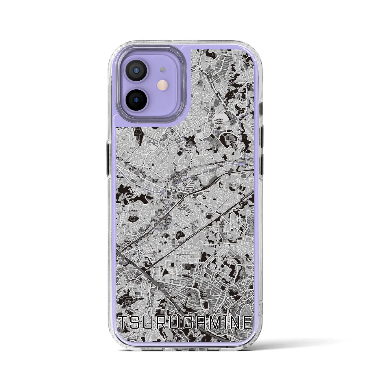 【鶴ヶ峰(神奈川県)】地図柄iPhoneケース(MagSafeタイプ)