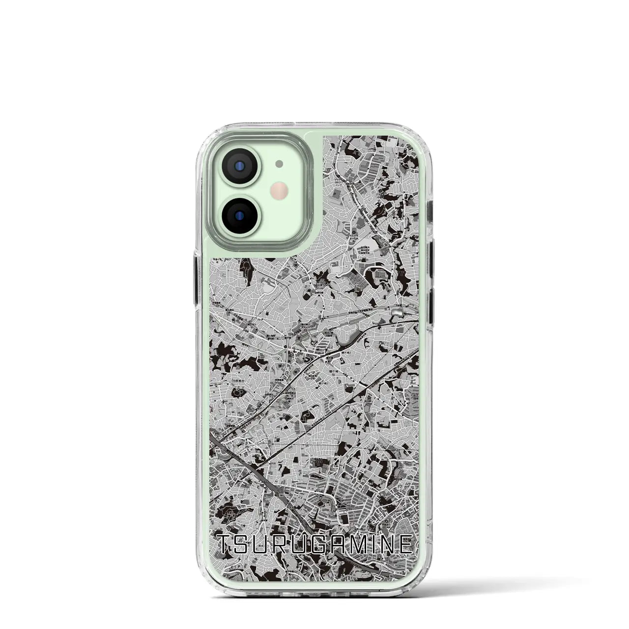 【鶴ヶ峰(神奈川県)】地図柄iPhoneケース(MagSafeタイプ)