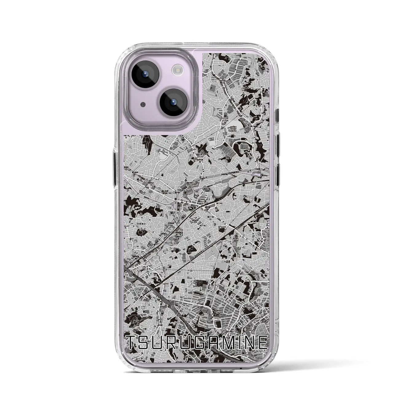 【鶴ヶ峰(神奈川県)】地図柄iPhoneケース(MagSafeタイプ)